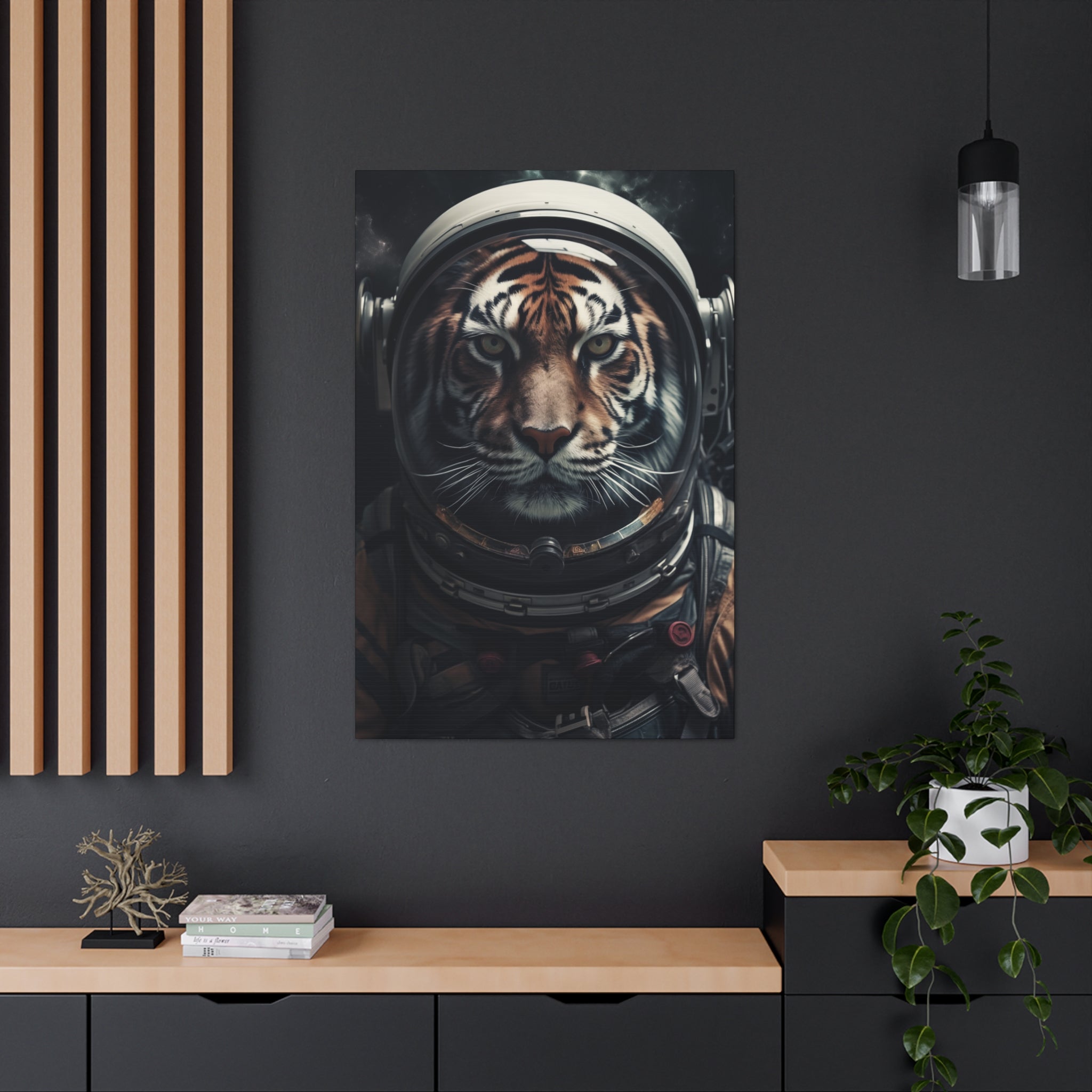 AstroTiger Canvas Wall Art - SynthFrame