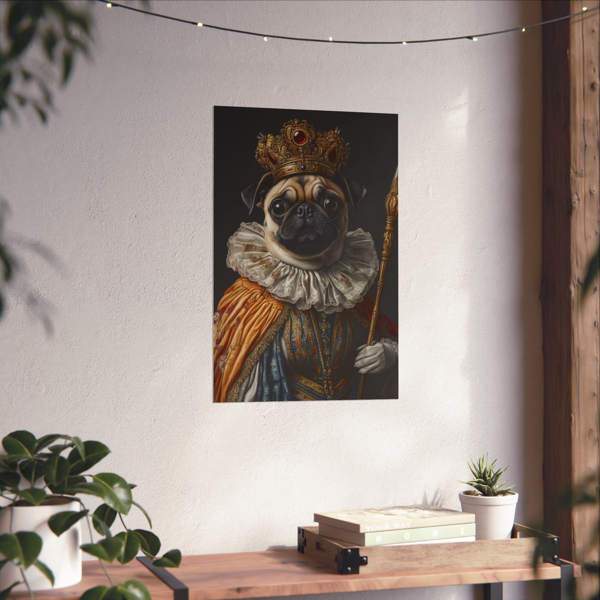 Renaissance Pug Poster