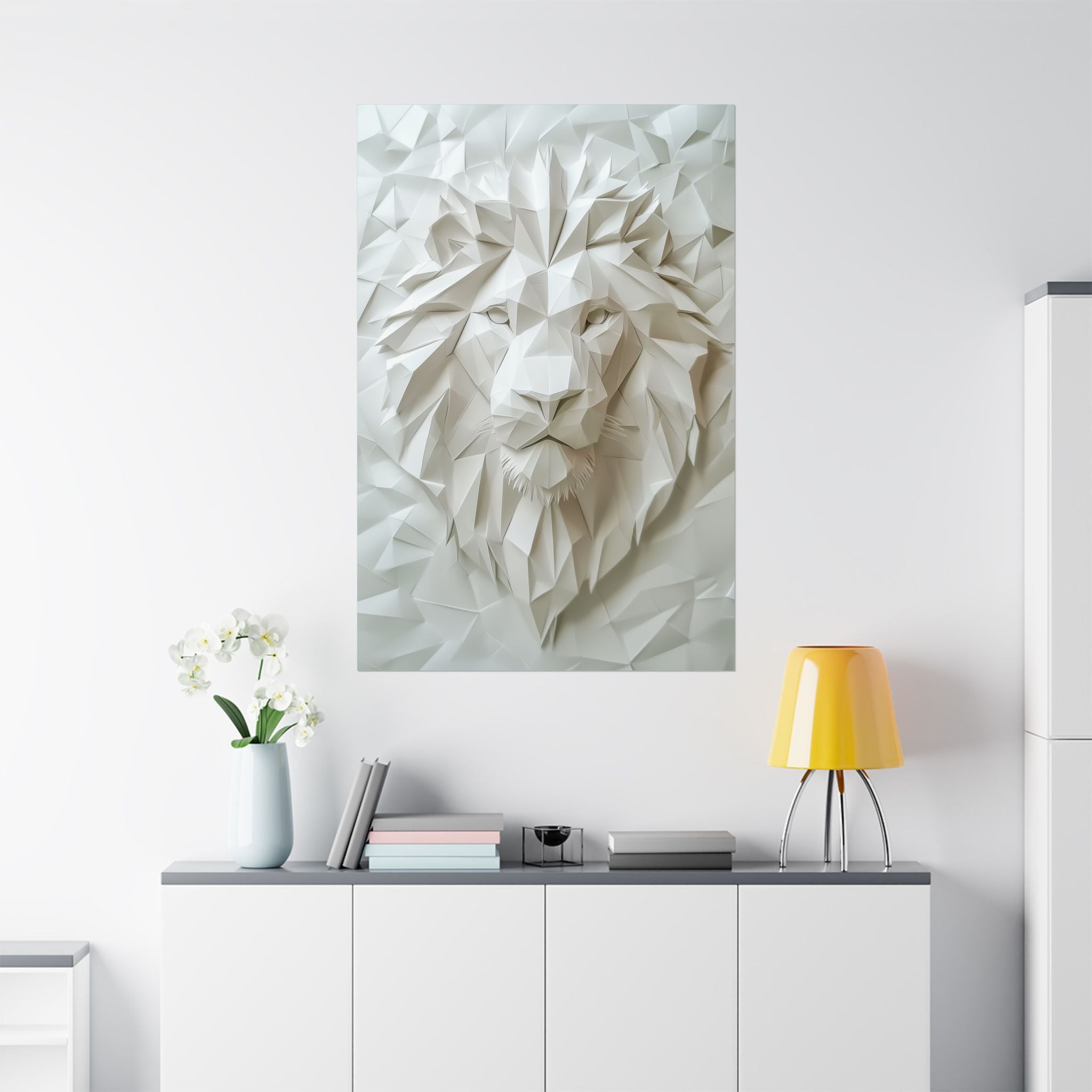 Folded Lion Poster