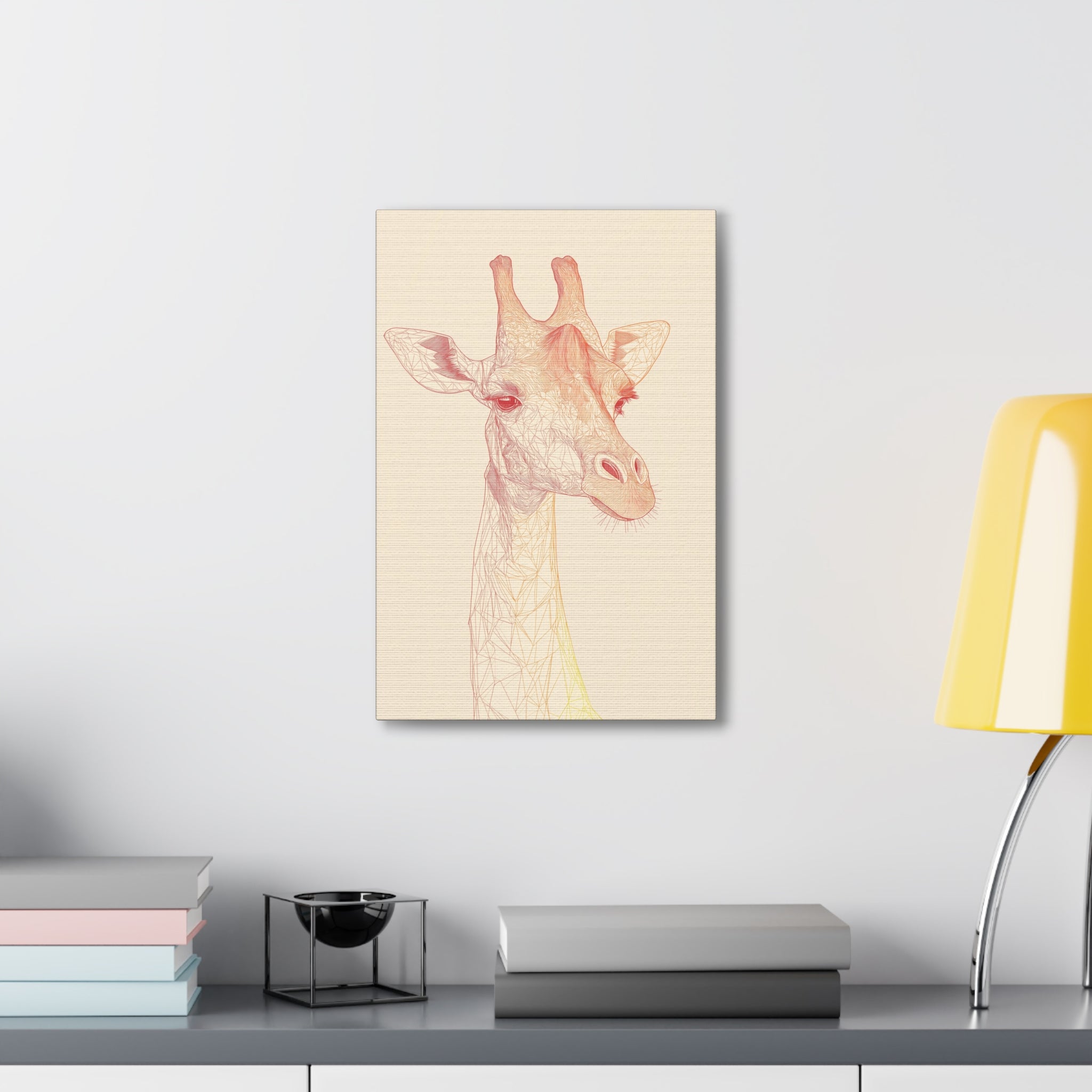 Essence of Giraffe Canvas Wall Art - SynthFrame