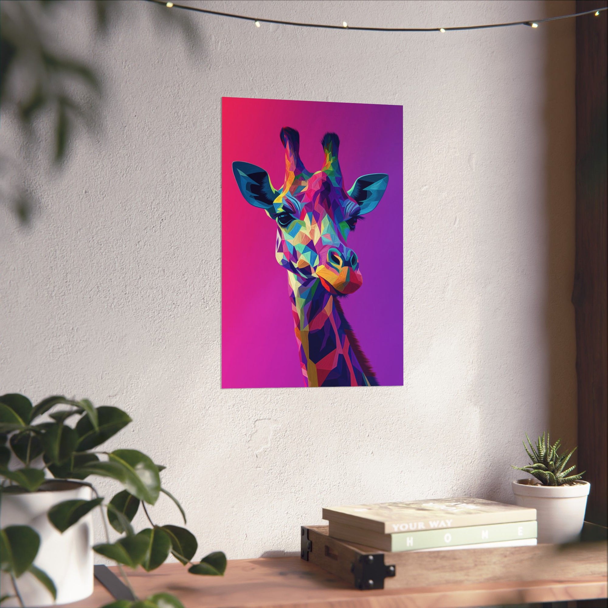 Crystalline Giraffe Poster