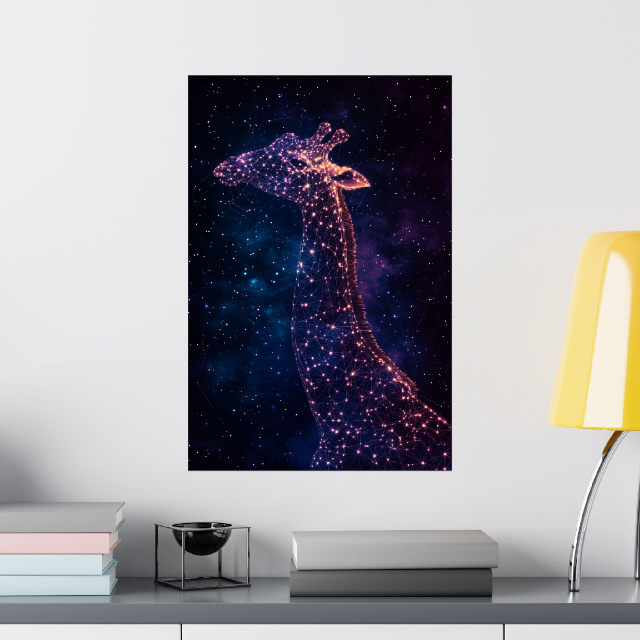 Constellation Giraffe Poster