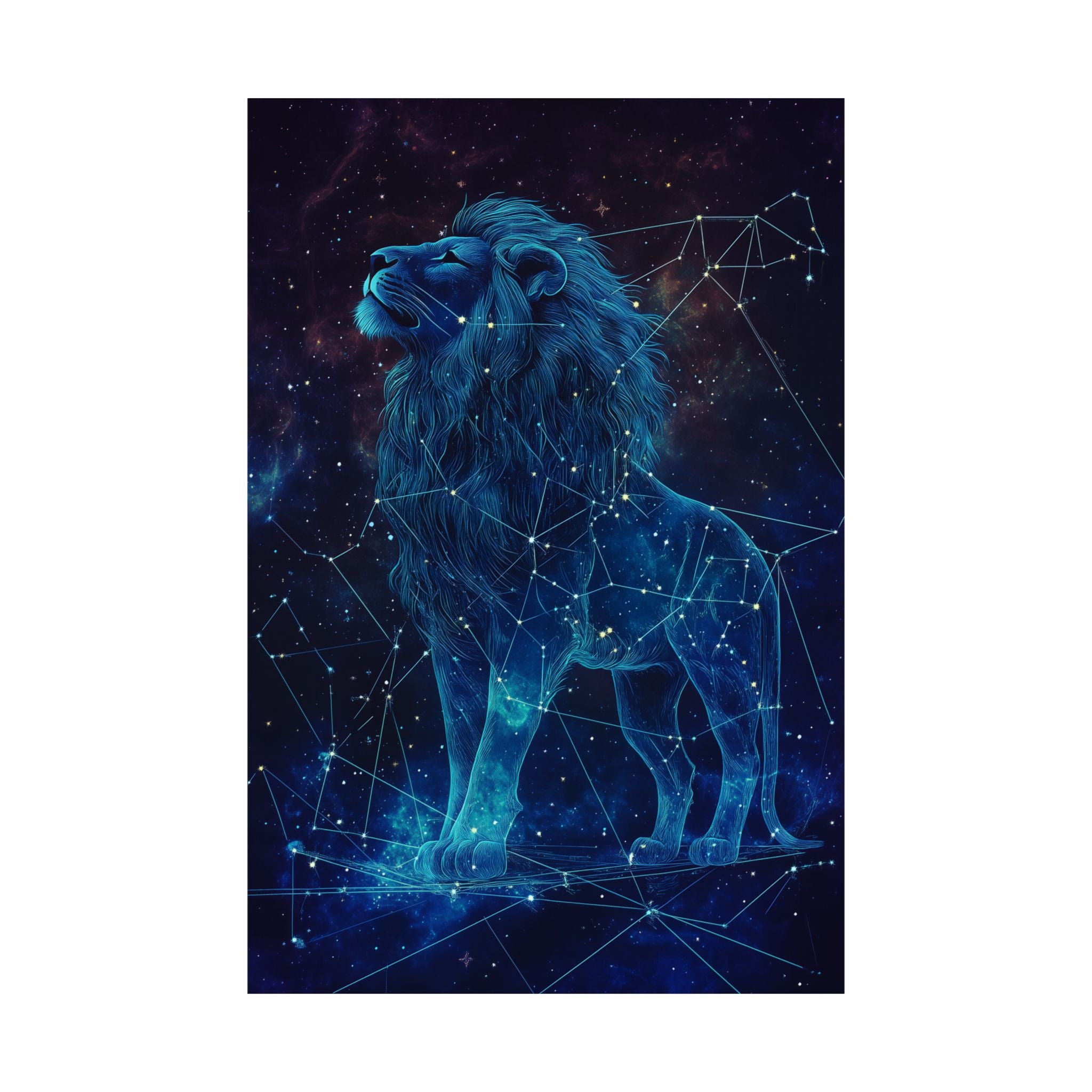 Constellation Lion Poster