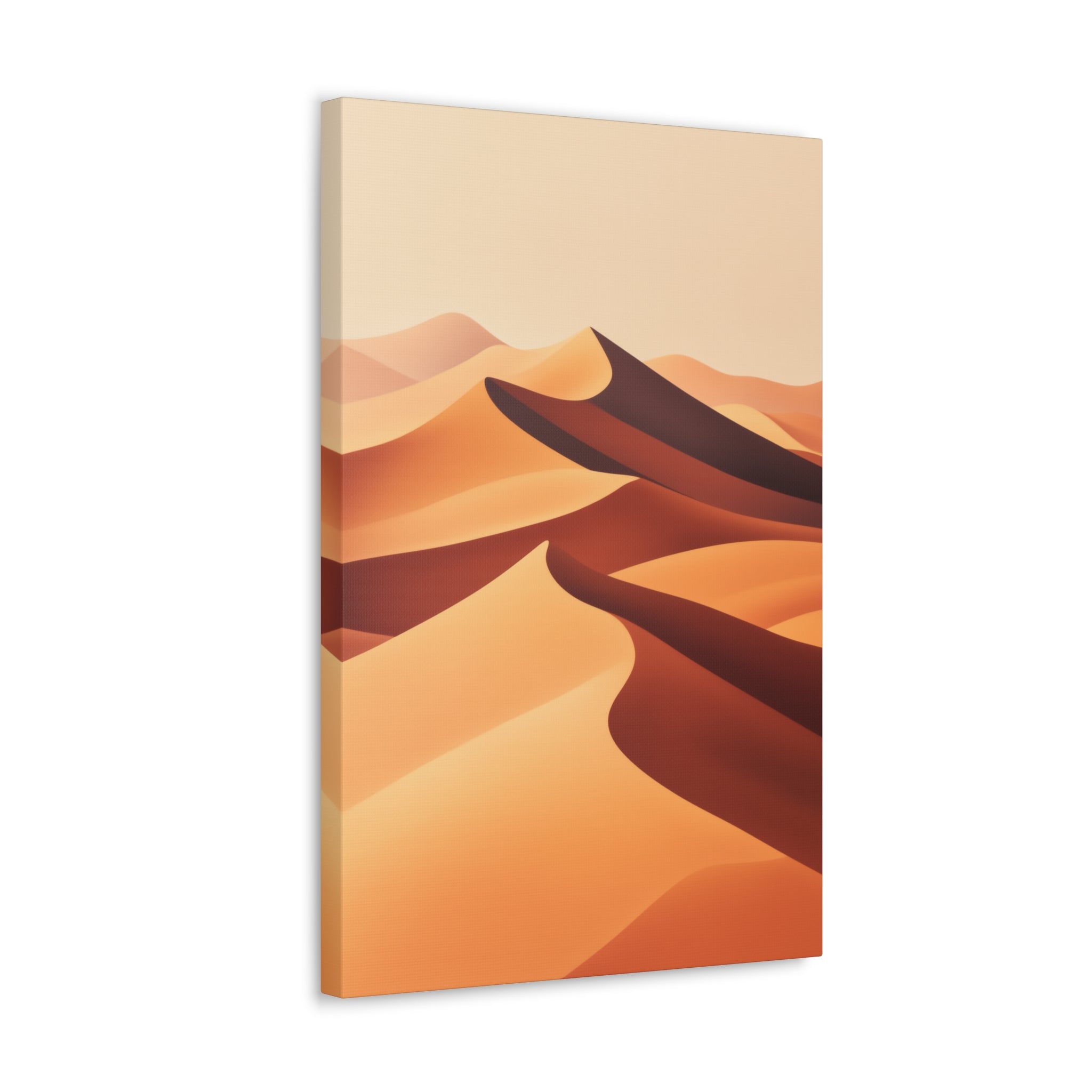 Minimalist Desert Dunes Canvas Wall Art - SynthFrame