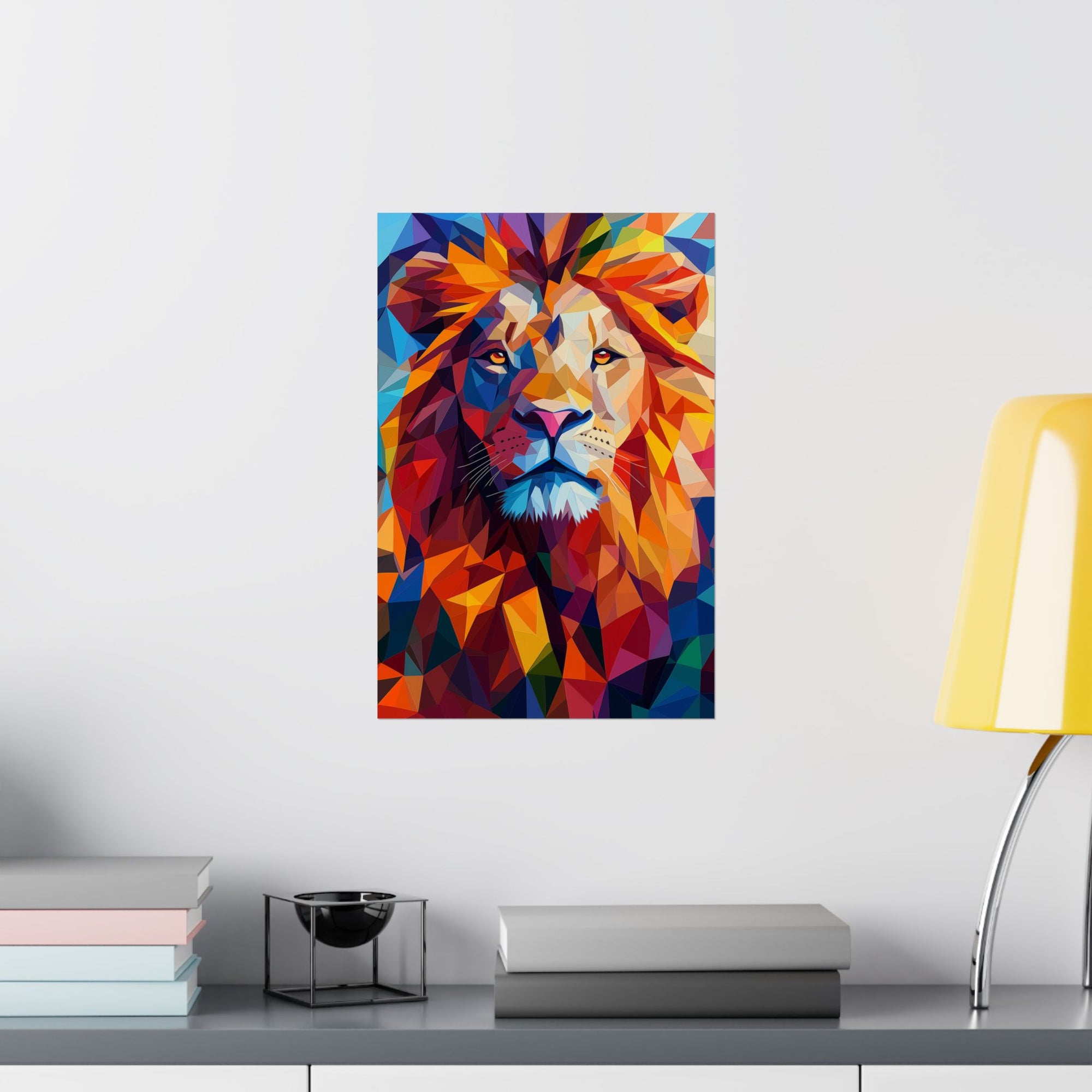 Crystalline Lion Poster