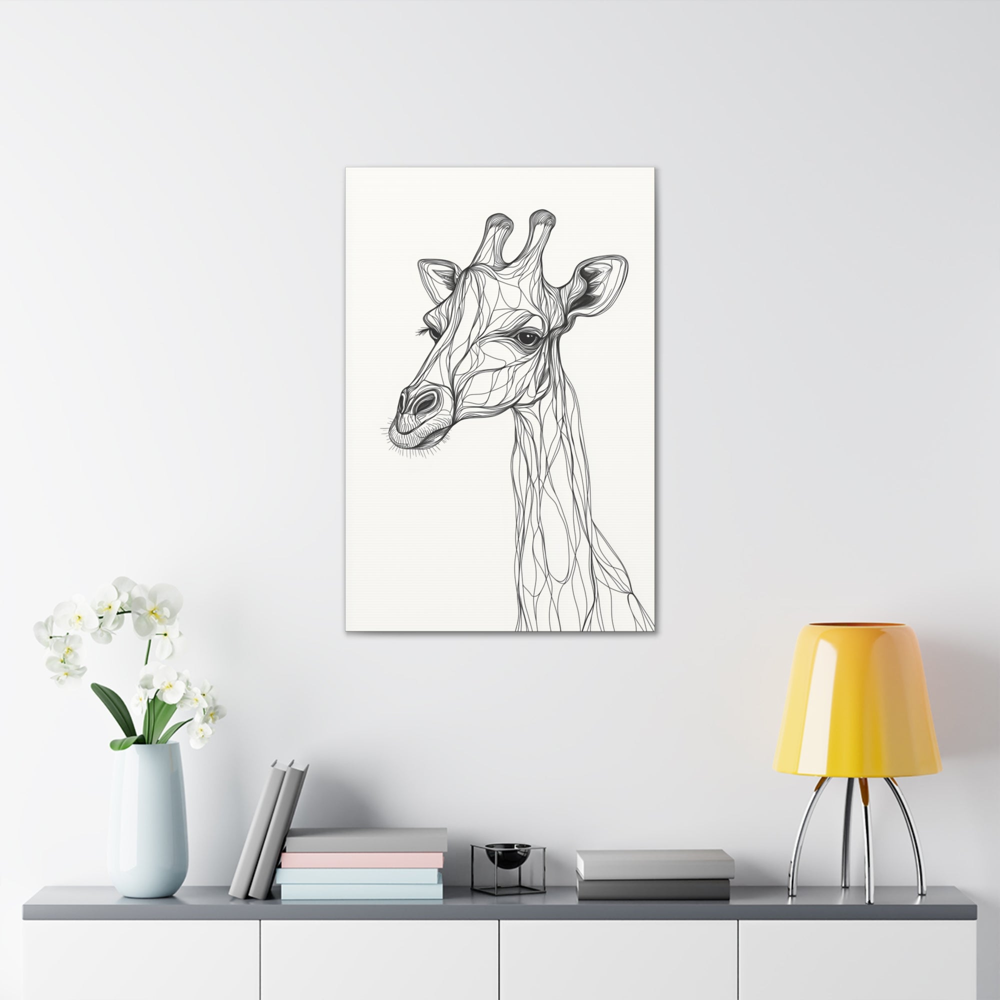 Essence of Giraffe Canvas Wall Art - SynthFrame