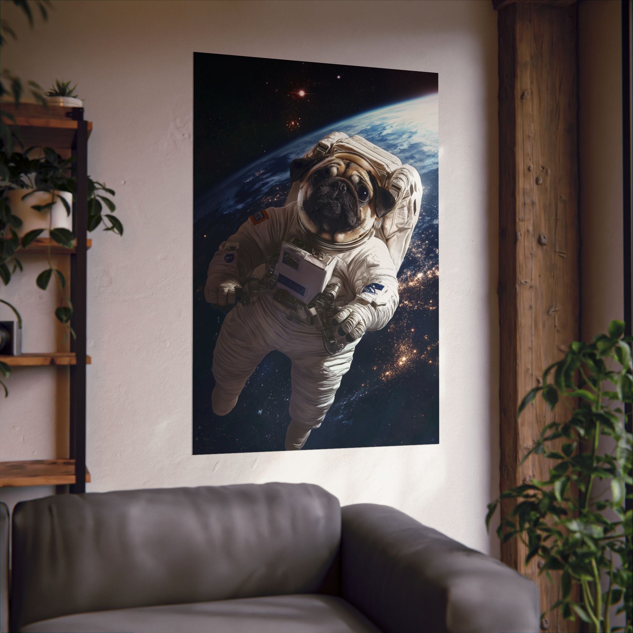 Cosmic Pug Poster