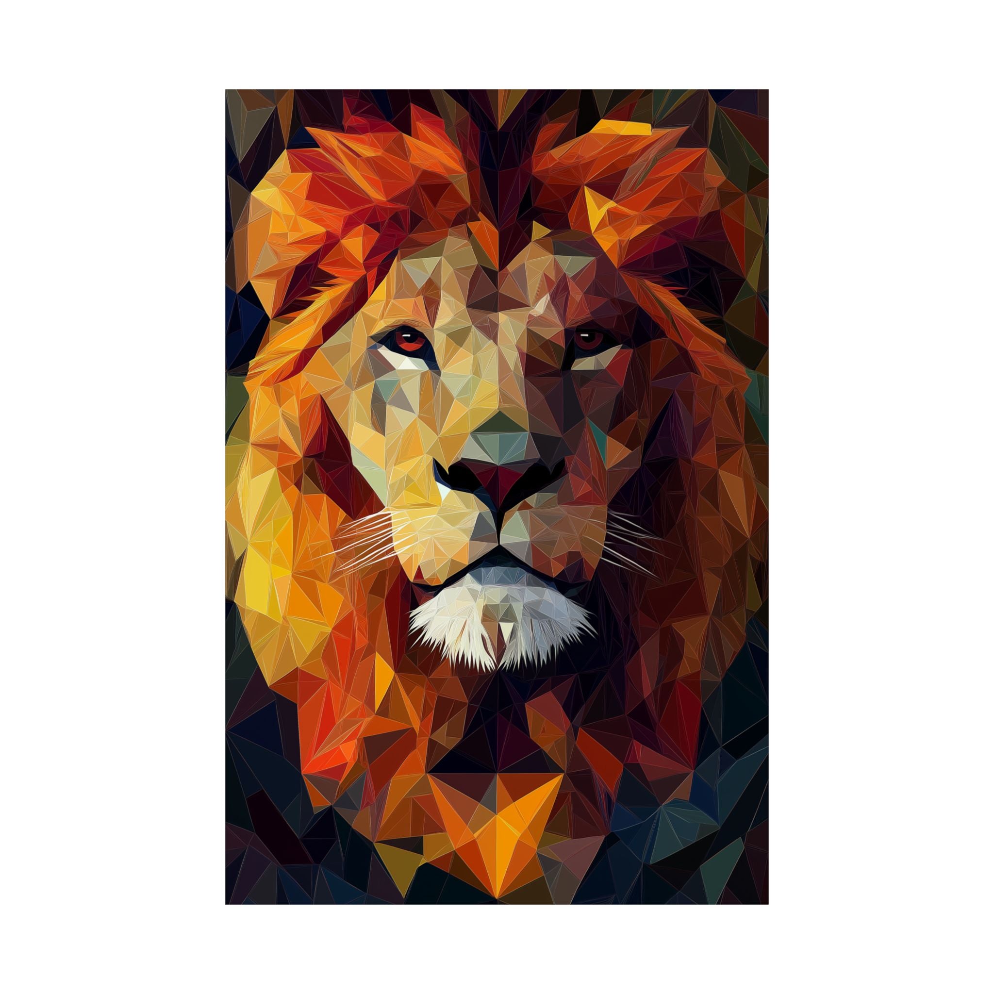 Crystalline Lion Poster