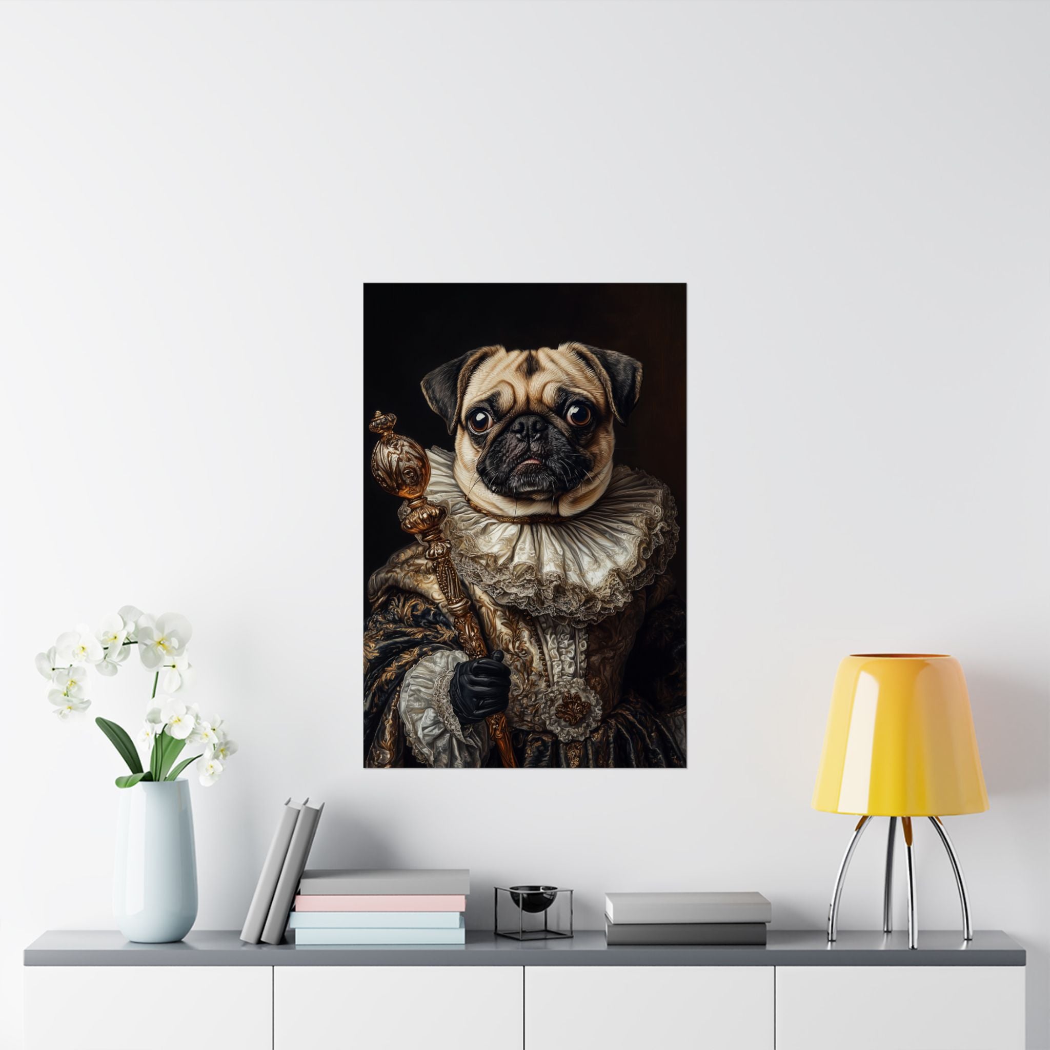 Renaissance Pug Poster