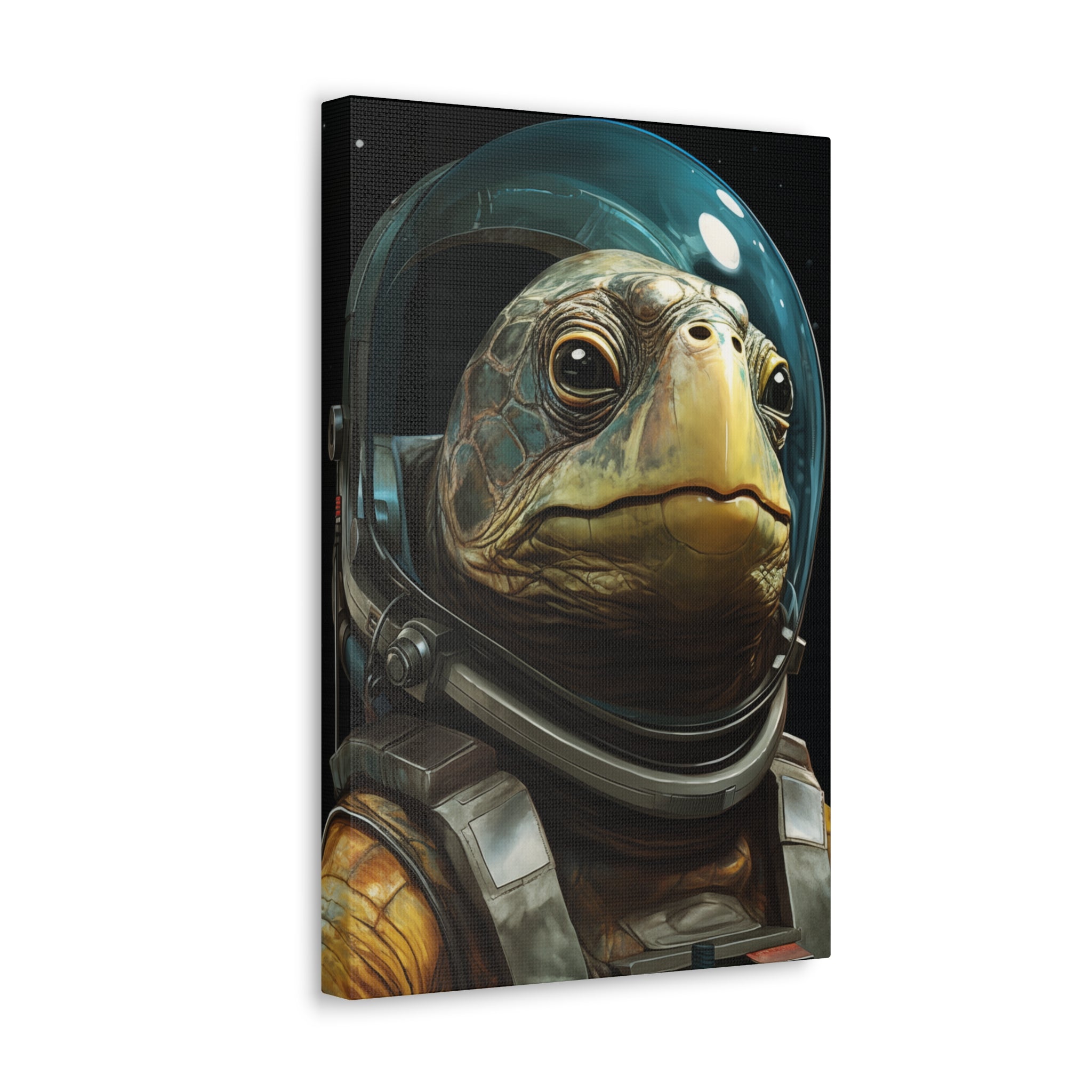 AstroTurtle 1 Canvas Wall Art - SynthFrame