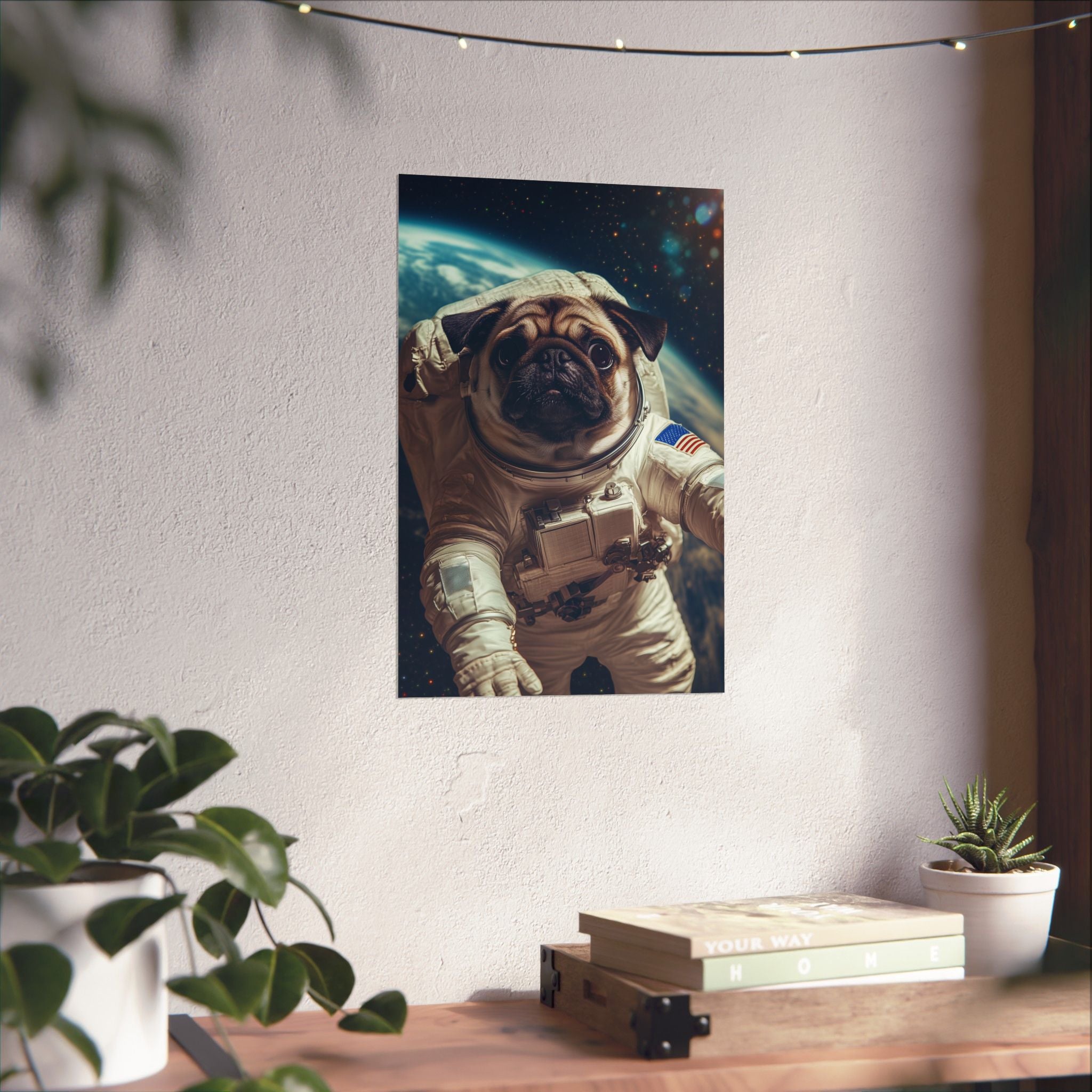 Cosmic Pug Poster