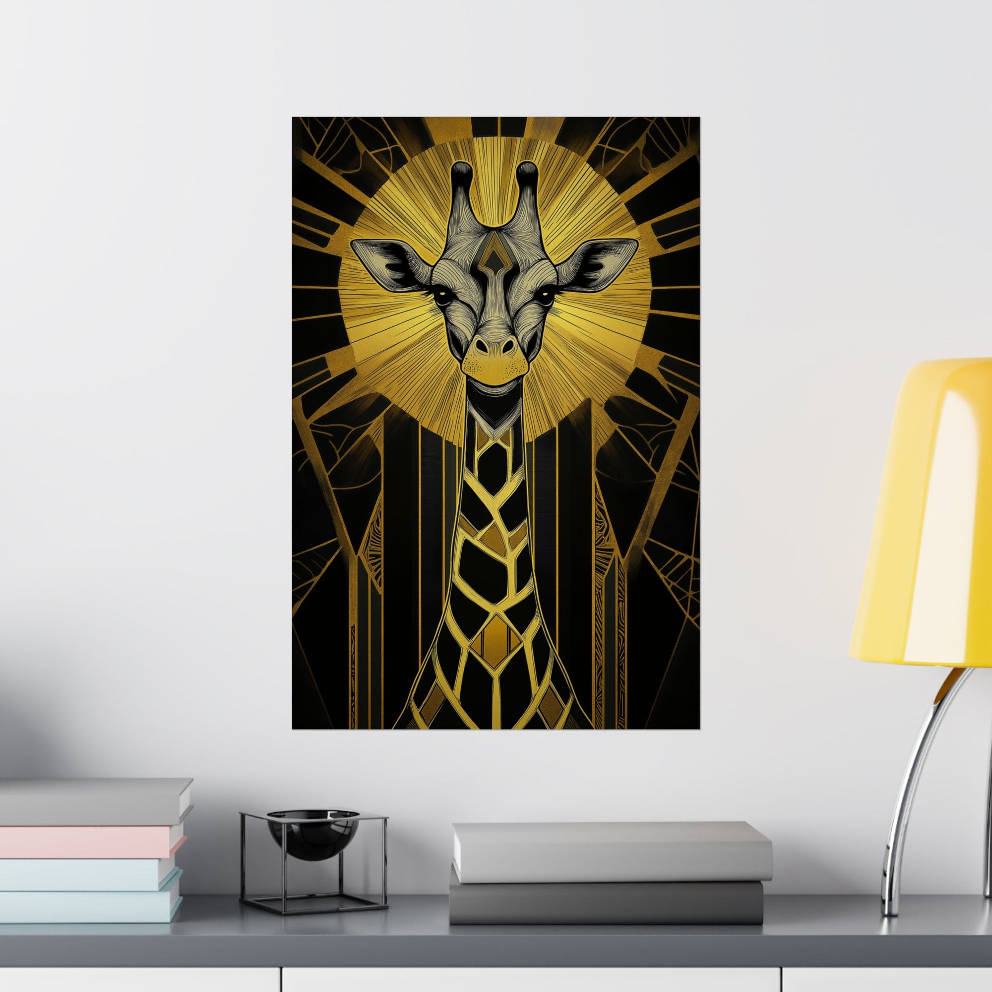 Gilded Giraffe Poster