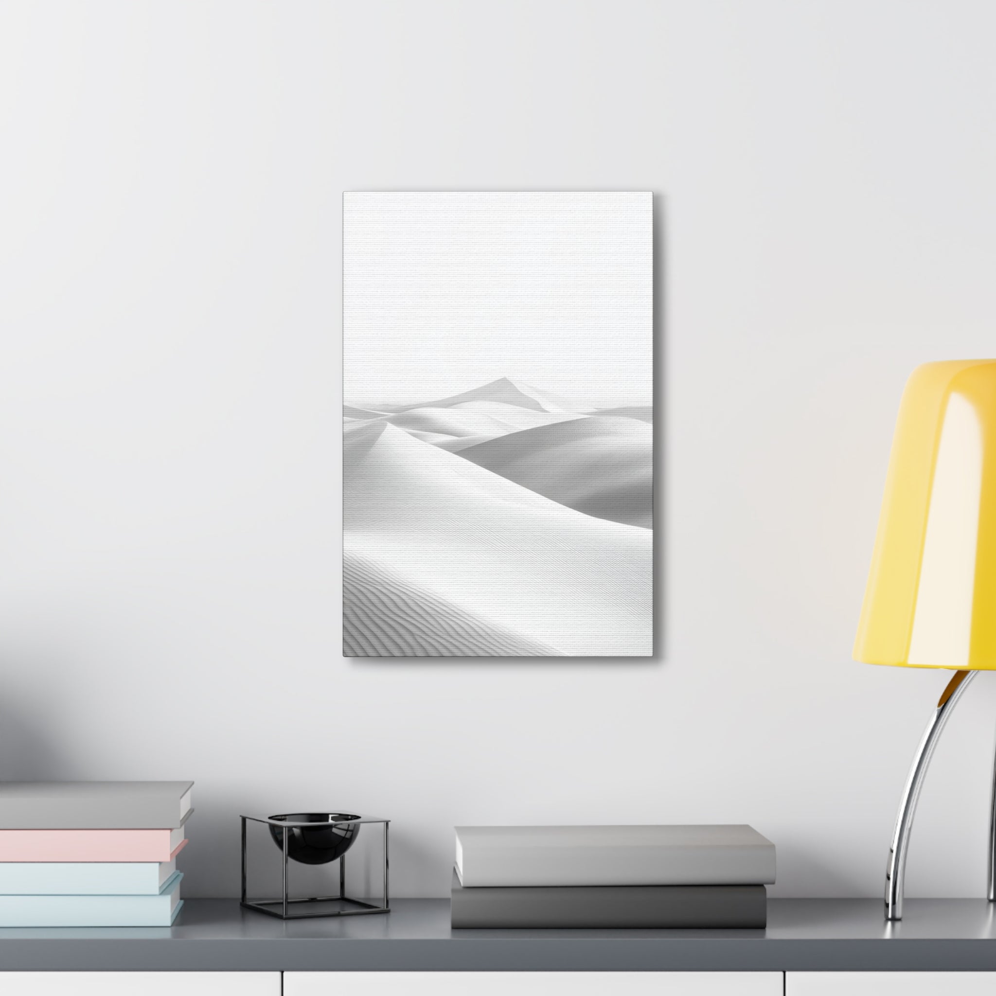 Minimalist Desert Dunes Canvas Wall Art - SynthFrame