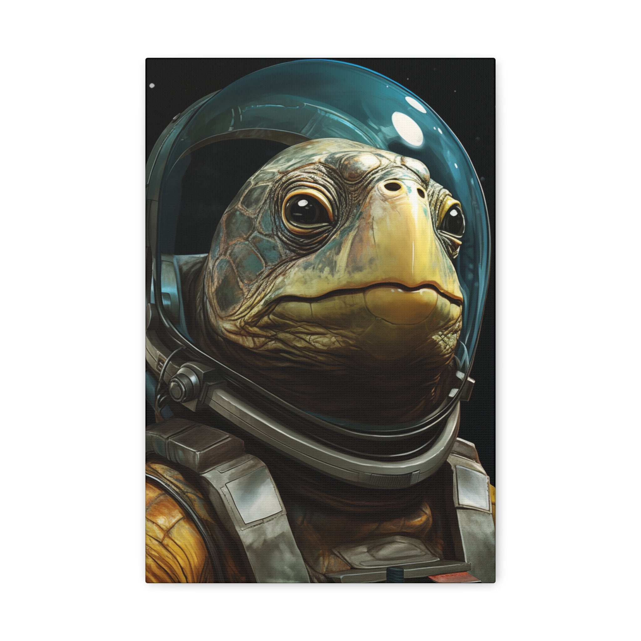 AstroTurtle 1 Canvas Wall Art - SynthFrame