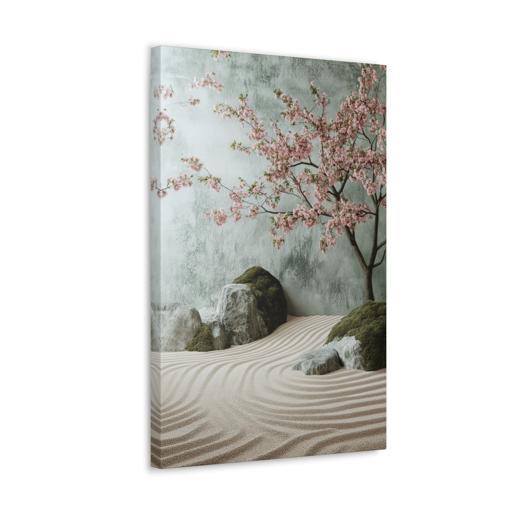 Zen Japanese Garden Canvas Wall Art - SynthFrame