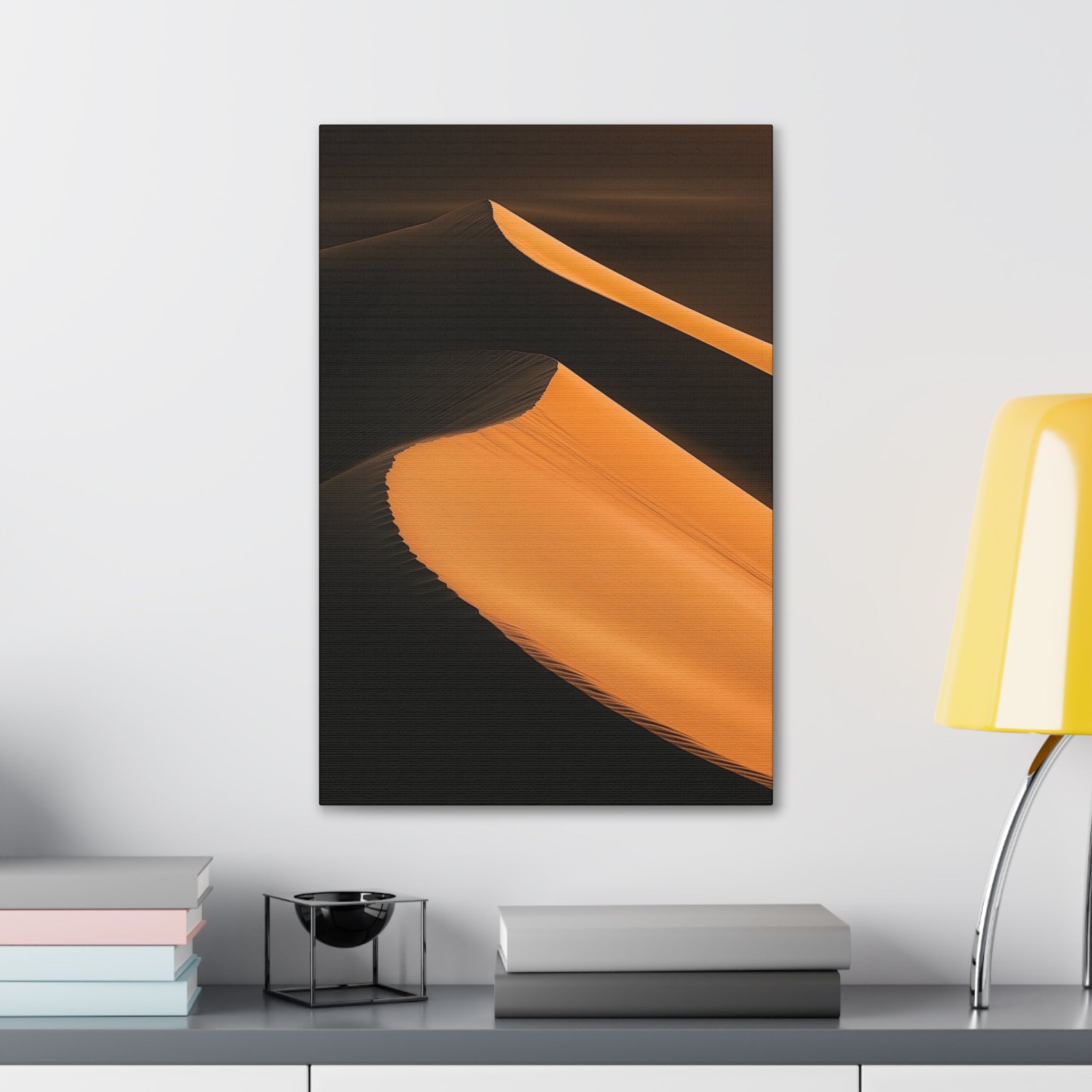 Minimalist Desert Dunes Canvas Wall Art - SynthFrame