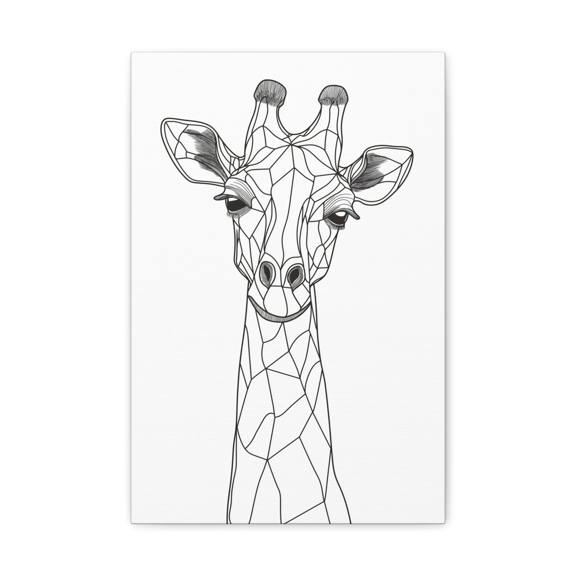 Essence of Giraffe Canvas Wall Art - SynthFrame