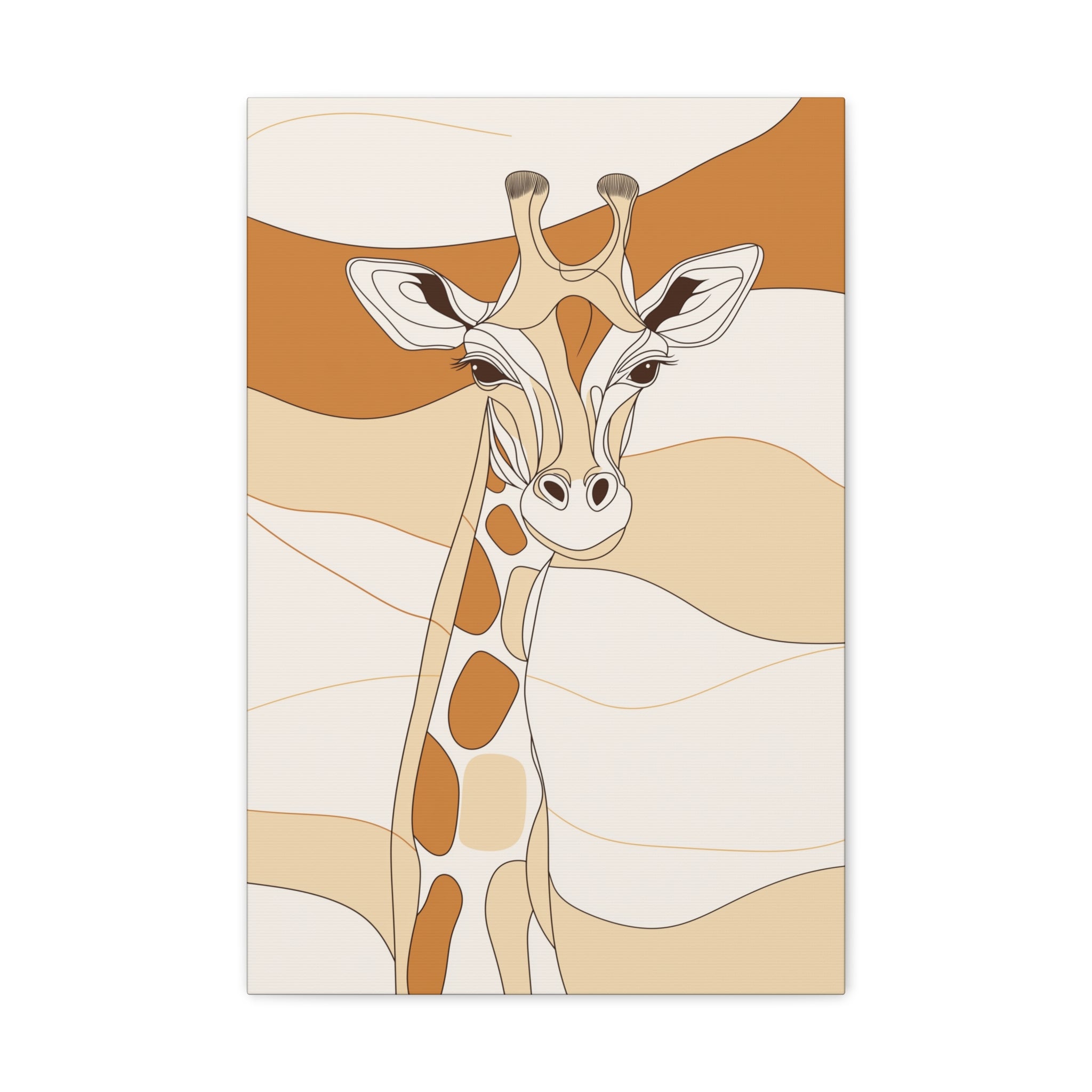 Essence of Giraffe Canvas Wall Art - SynthFrame