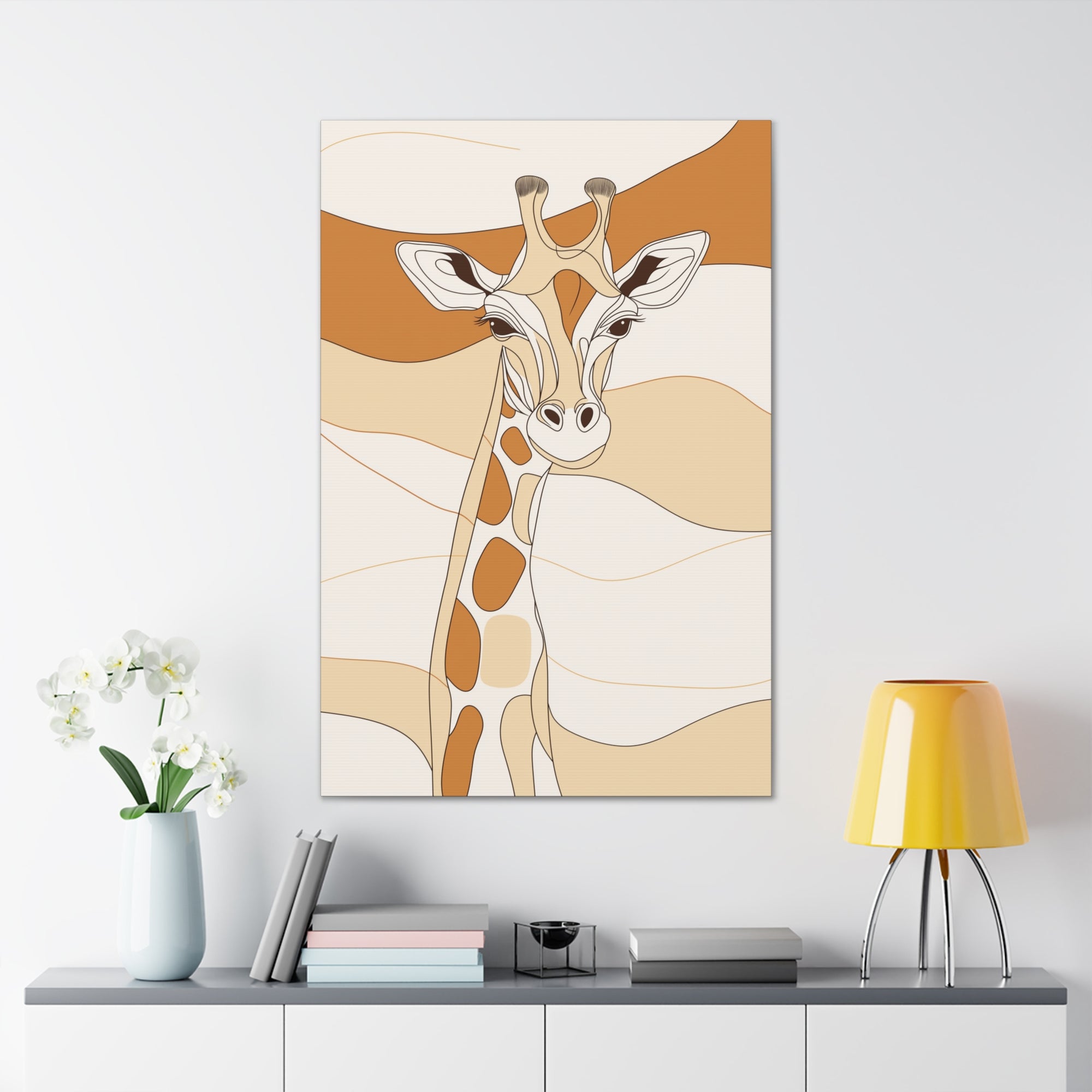 Essence of Giraffe Canvas Wall Art - SynthFrame