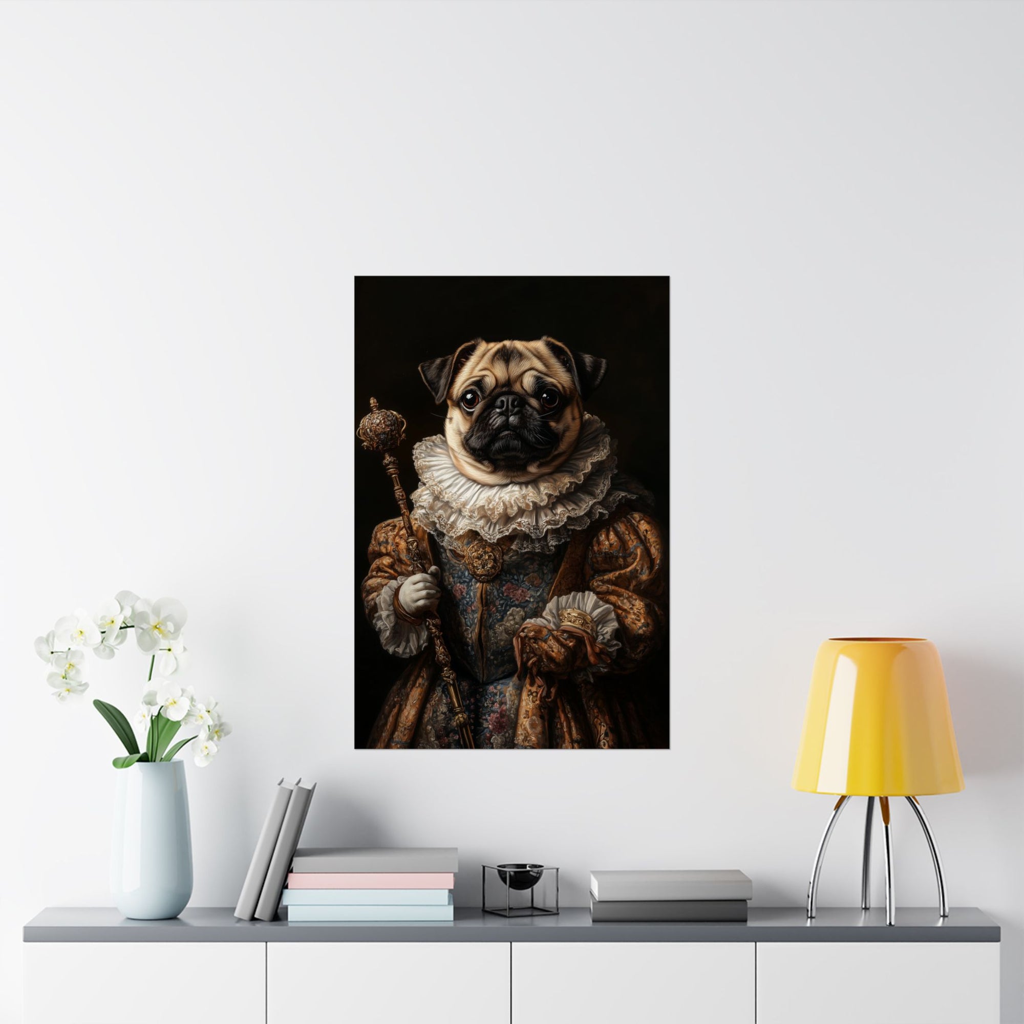 Renaissance Pug Poster