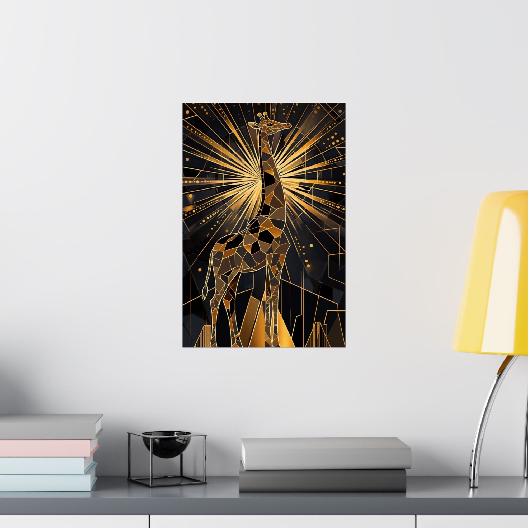 Gilded Giraffe Poster