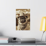 Wild West Pug Poster