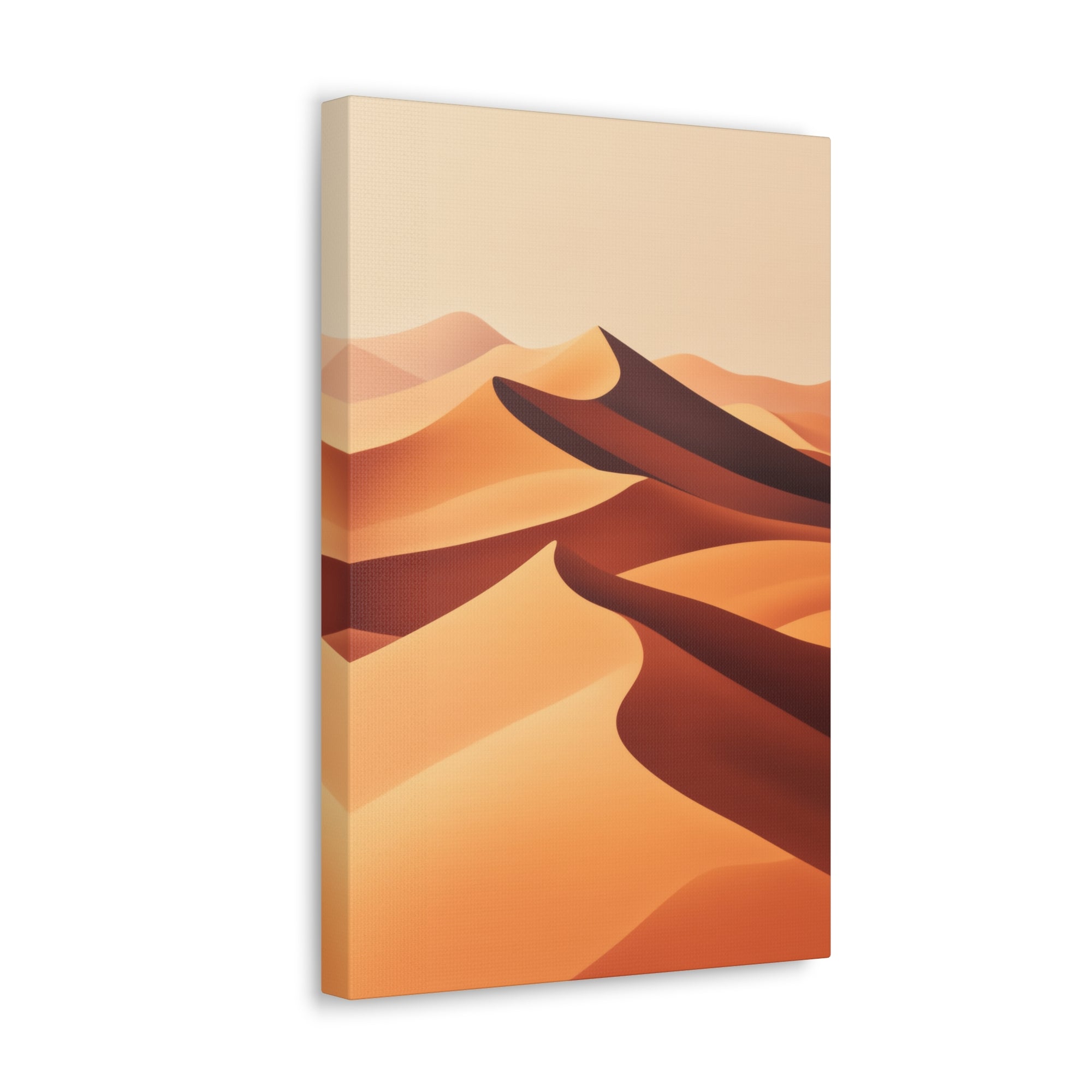 Minimalist Desert Dunes Canvas Wall Art - SynthFrame