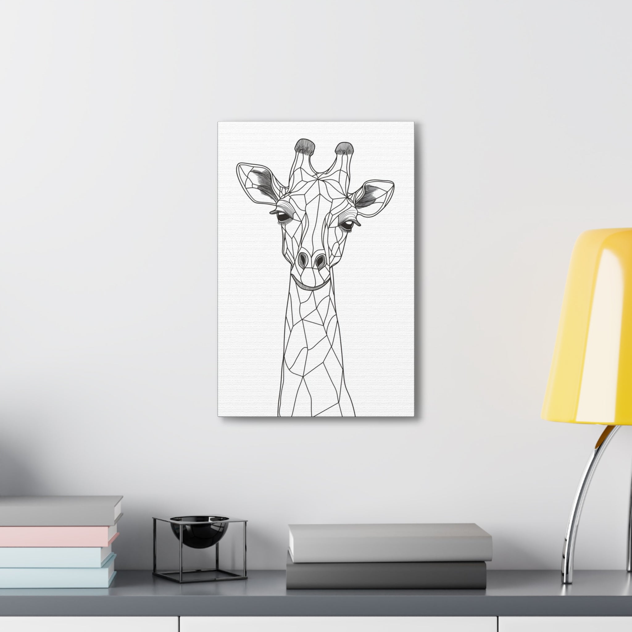 Essence of Giraffe Canvas Wall Art - SynthFrame