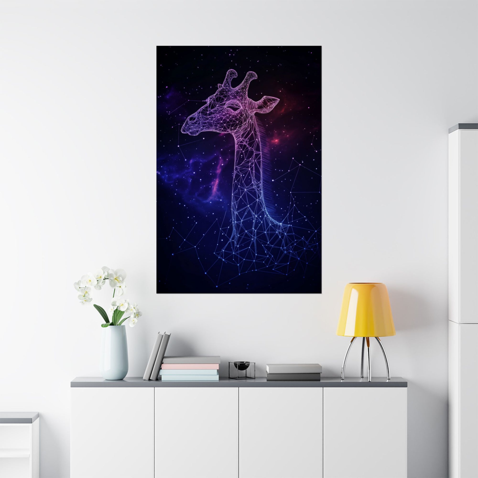 Constellation Giraffe Poster