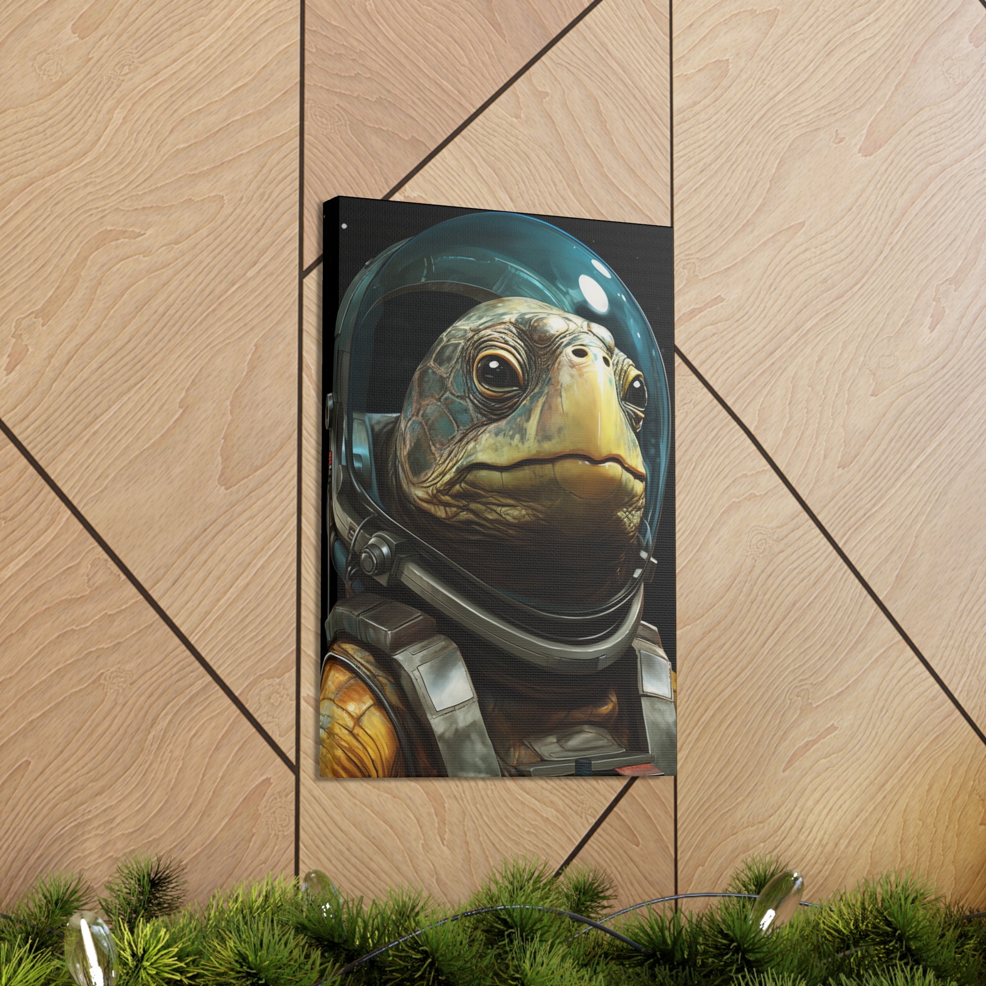 AstroTurtle 1 Canvas Wall Art - SynthFrame