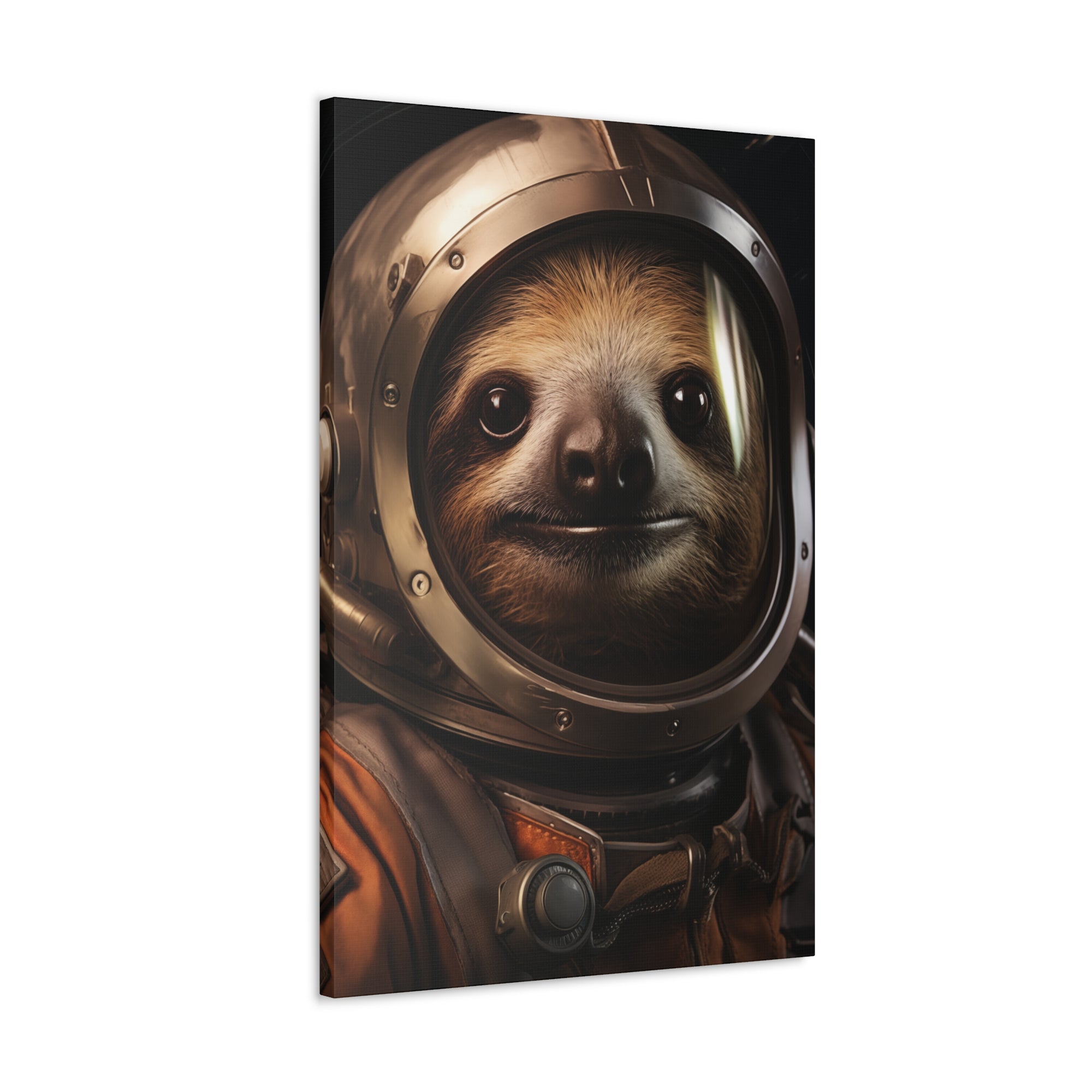 AstroSloth 2 Canvas Wall Art - SynthFrame