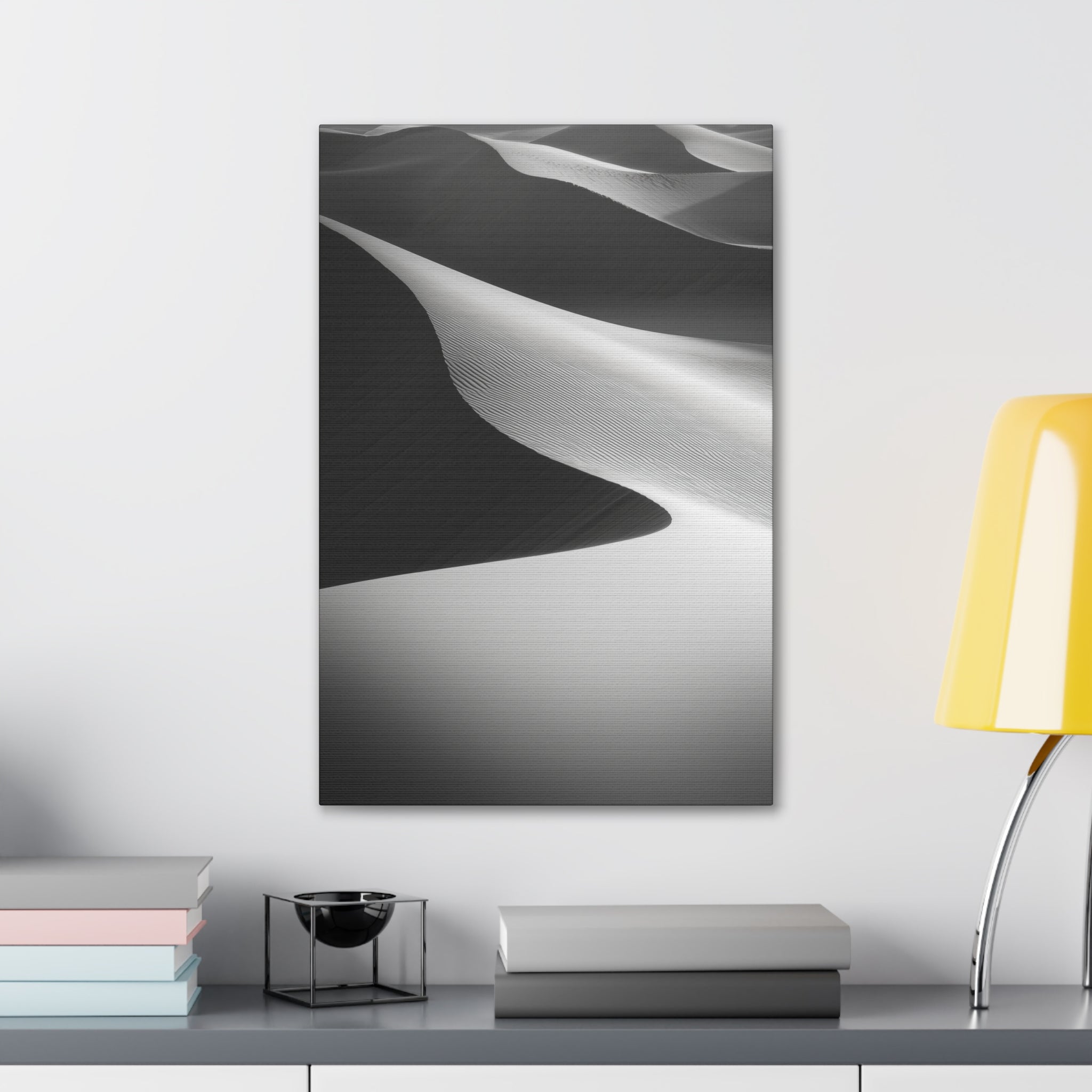 Minimalist Desert Dunes Canvas Wall Art - SynthFrame