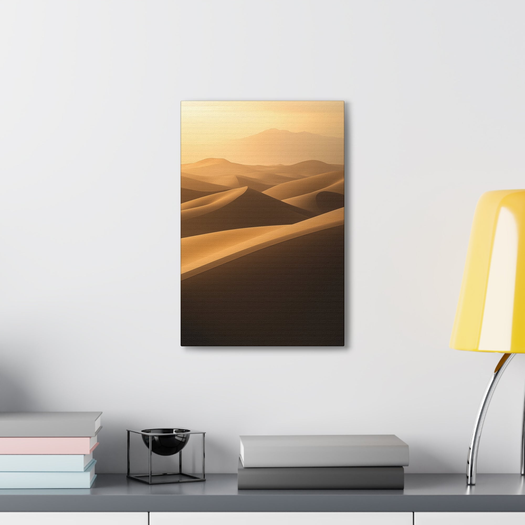 Minimalist Desert Dunes Canvas Wall Art - SynthFrame