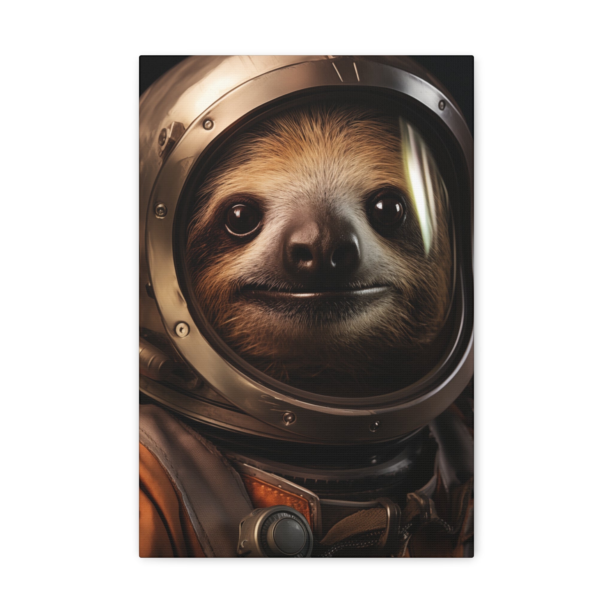 AstroSloth 2 Canvas Wall Art - SynthFrame