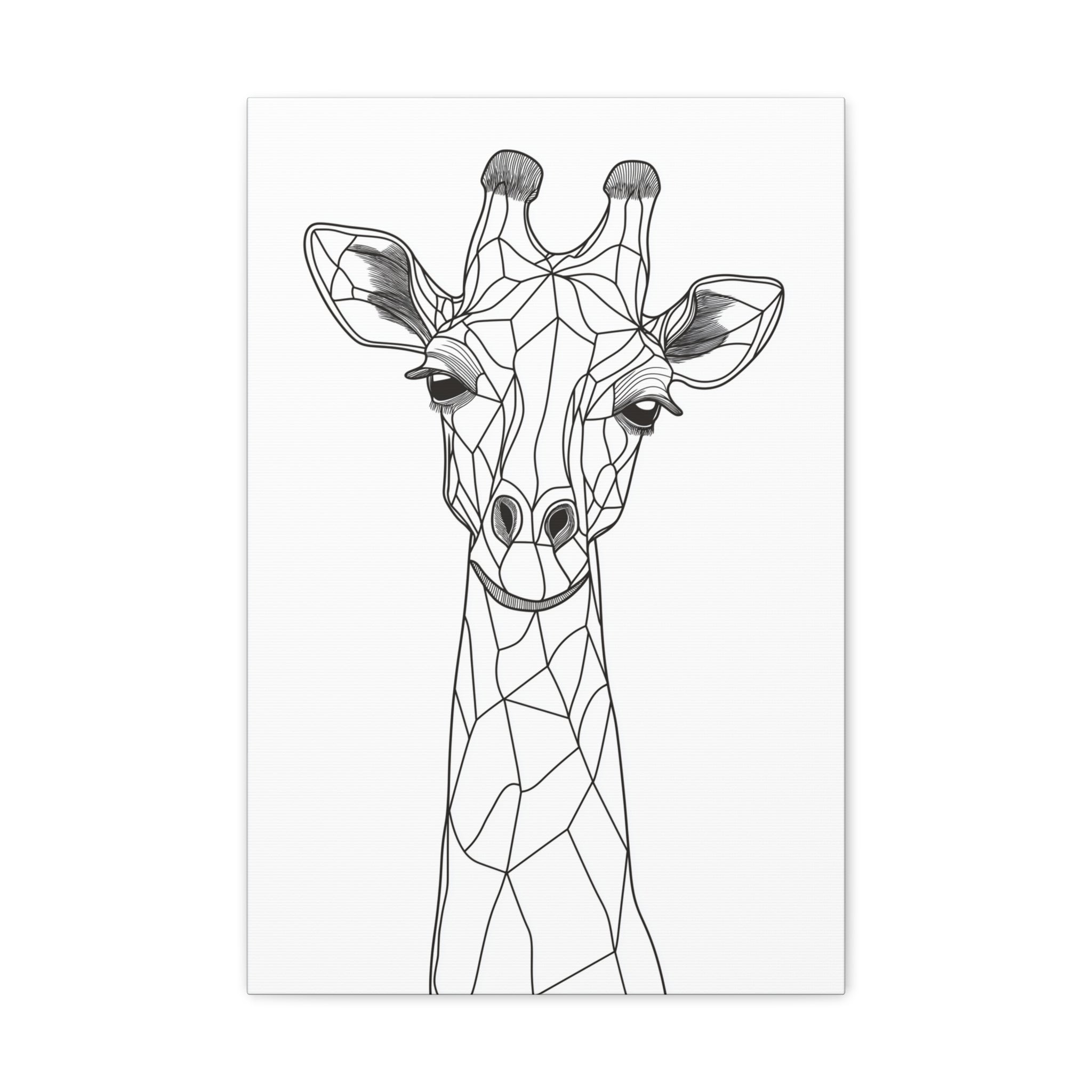 Essence of Giraffe Canvas Wall Art - SynthFrame