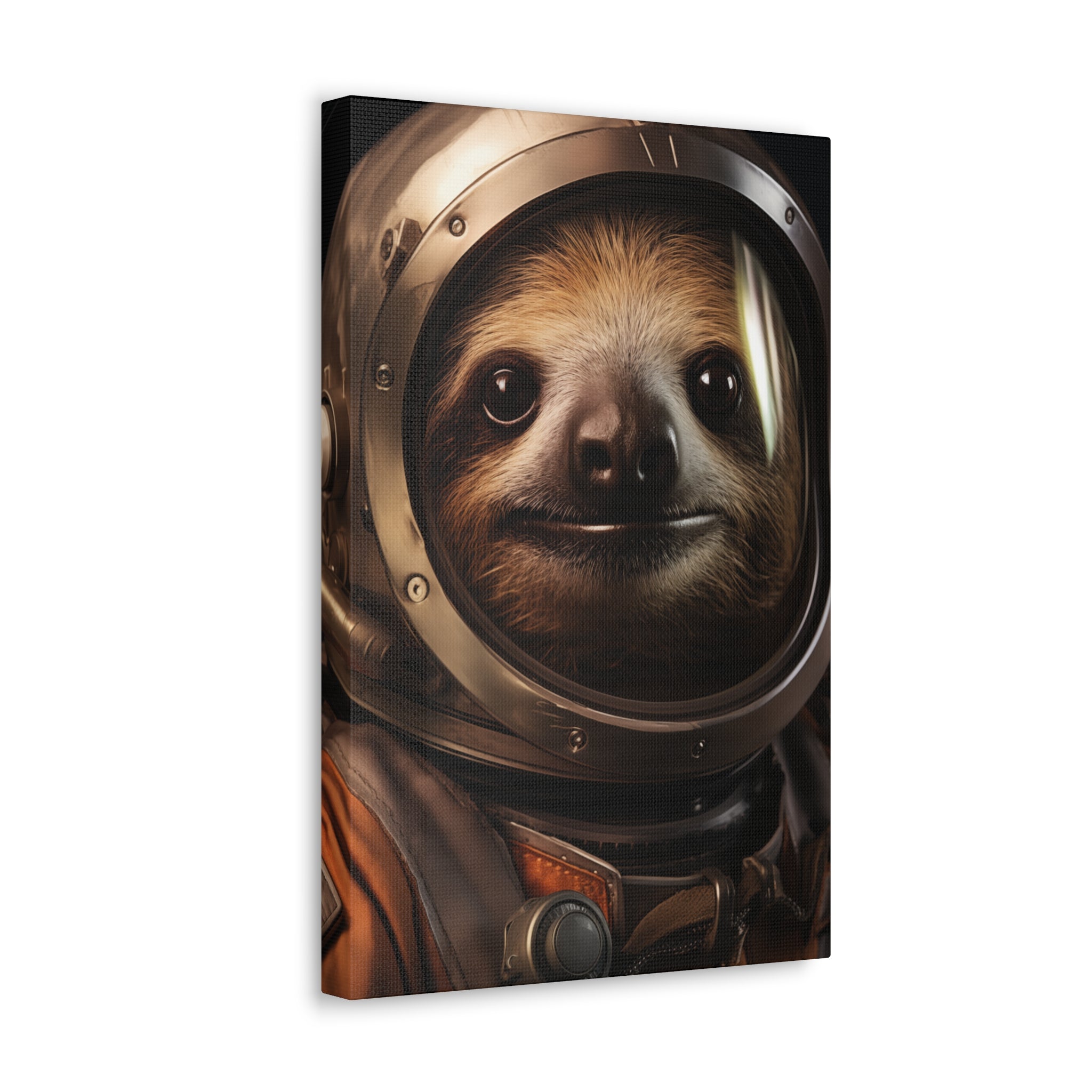 AstroSloth 2 Canvas Wall Art - SynthFrame