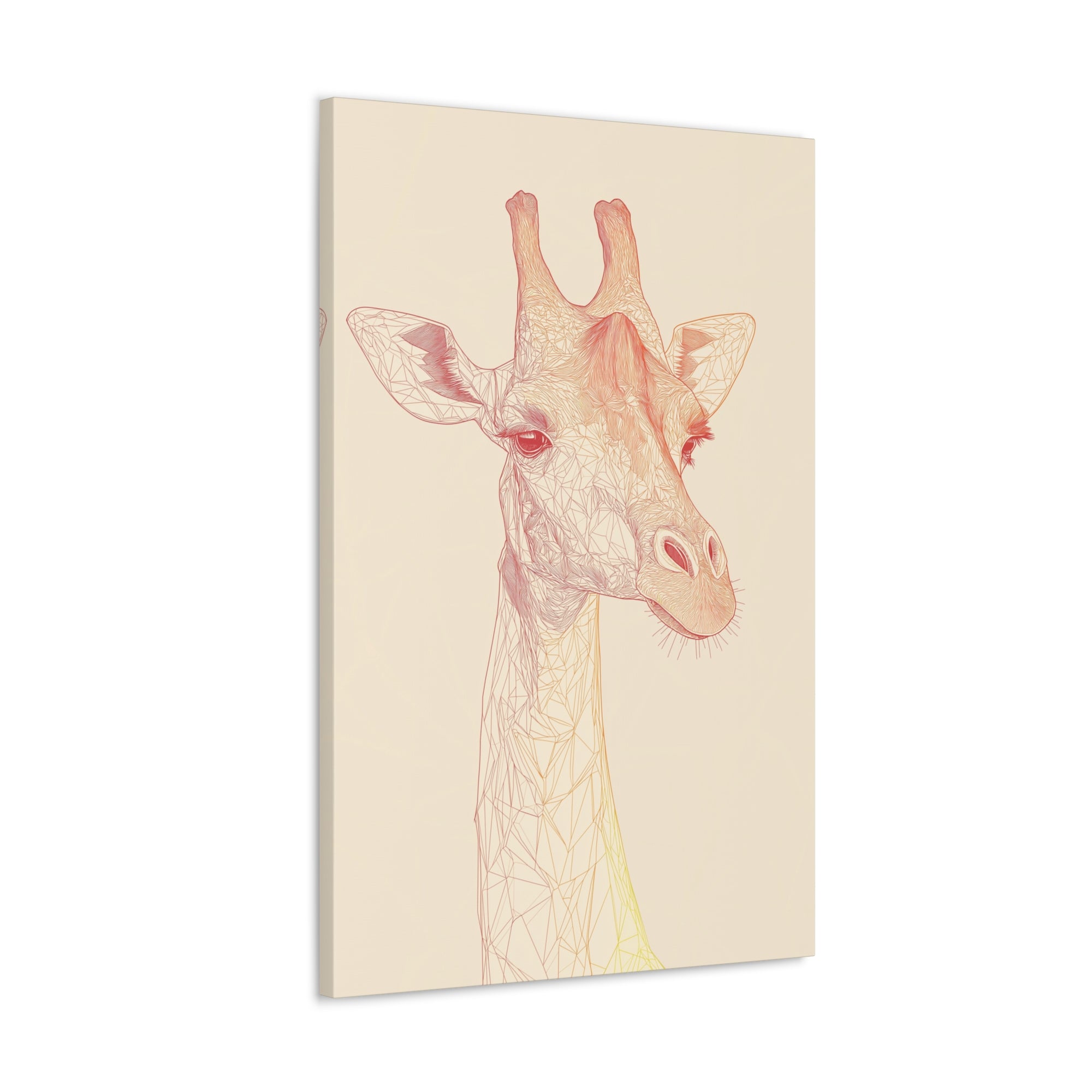 Essence of Giraffe Canvas Wall Art - SynthFrame