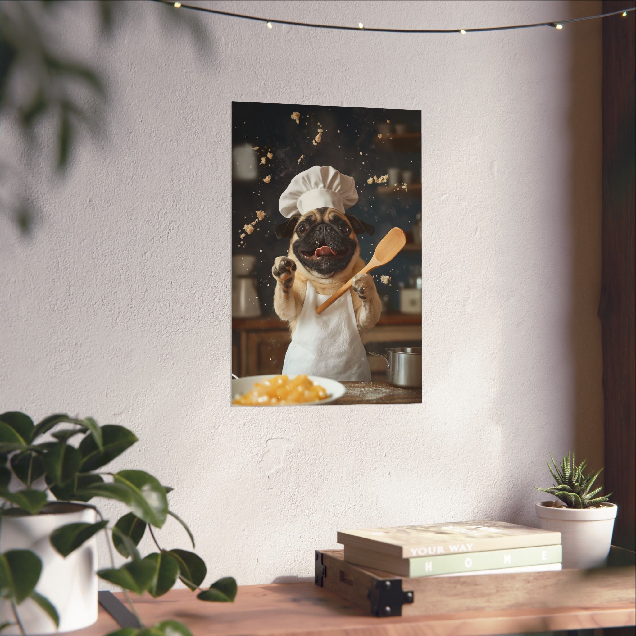 Chef Pug Poster