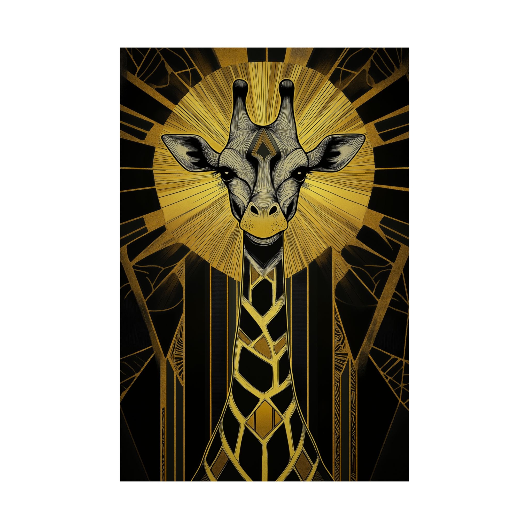 Gilded Giraffe Poster