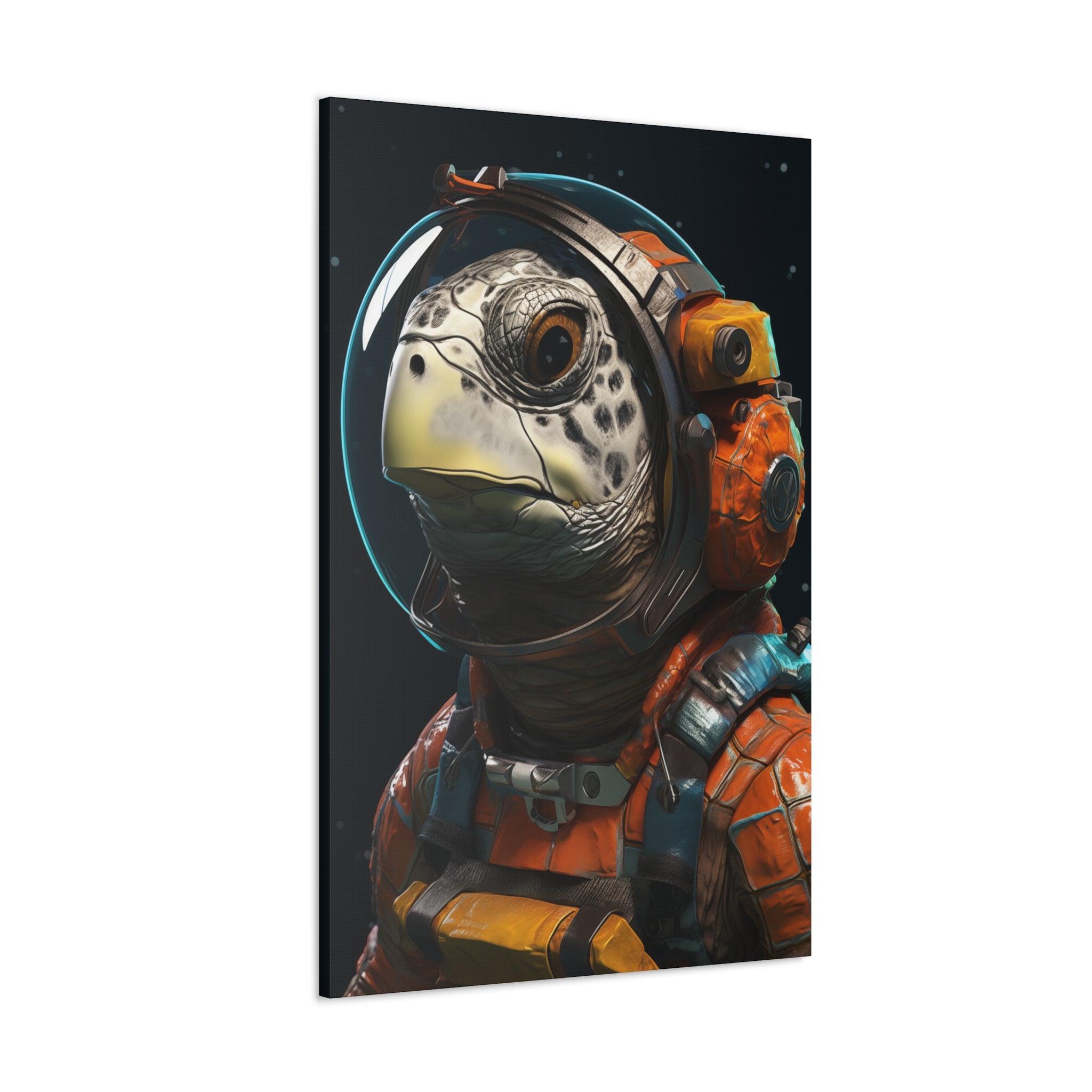 AstroTurtle 2 Canvas Wall Art - SynthFrame