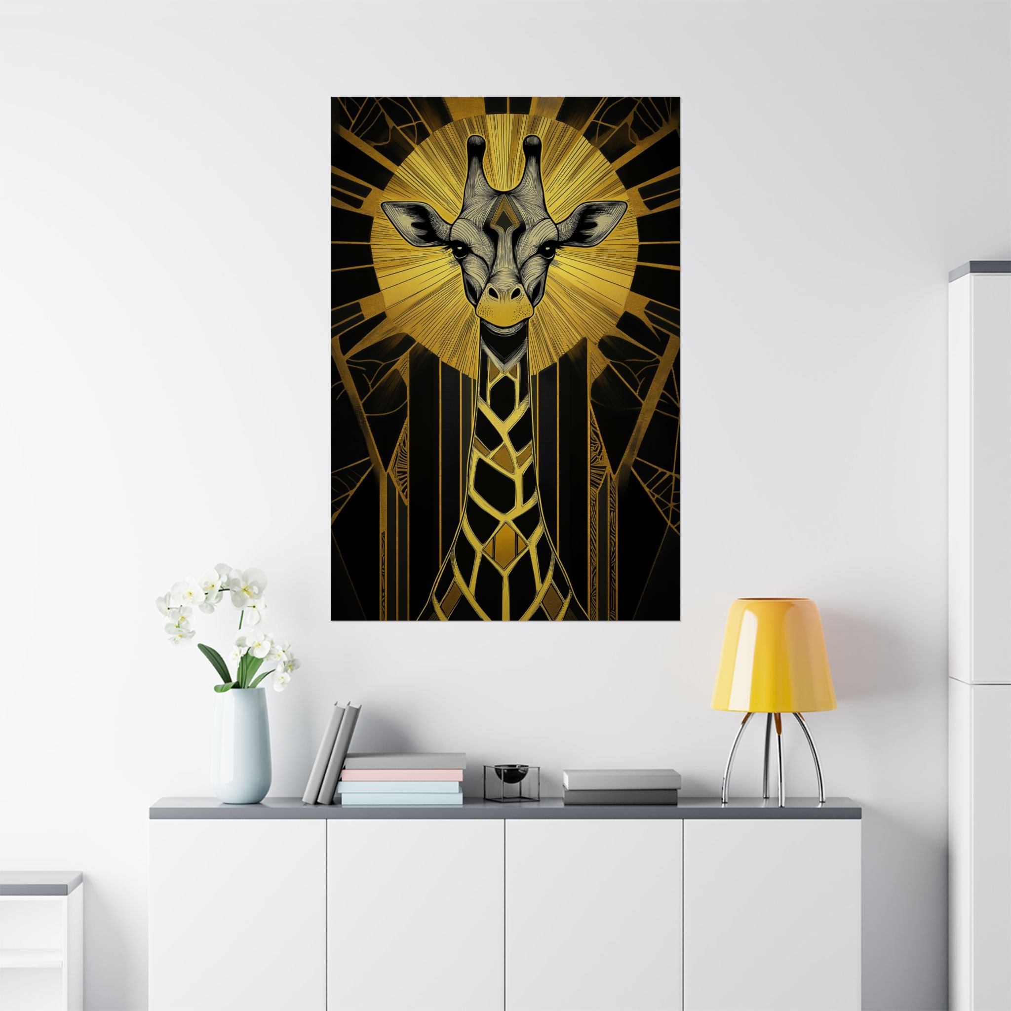 Gilded Giraffe Poster