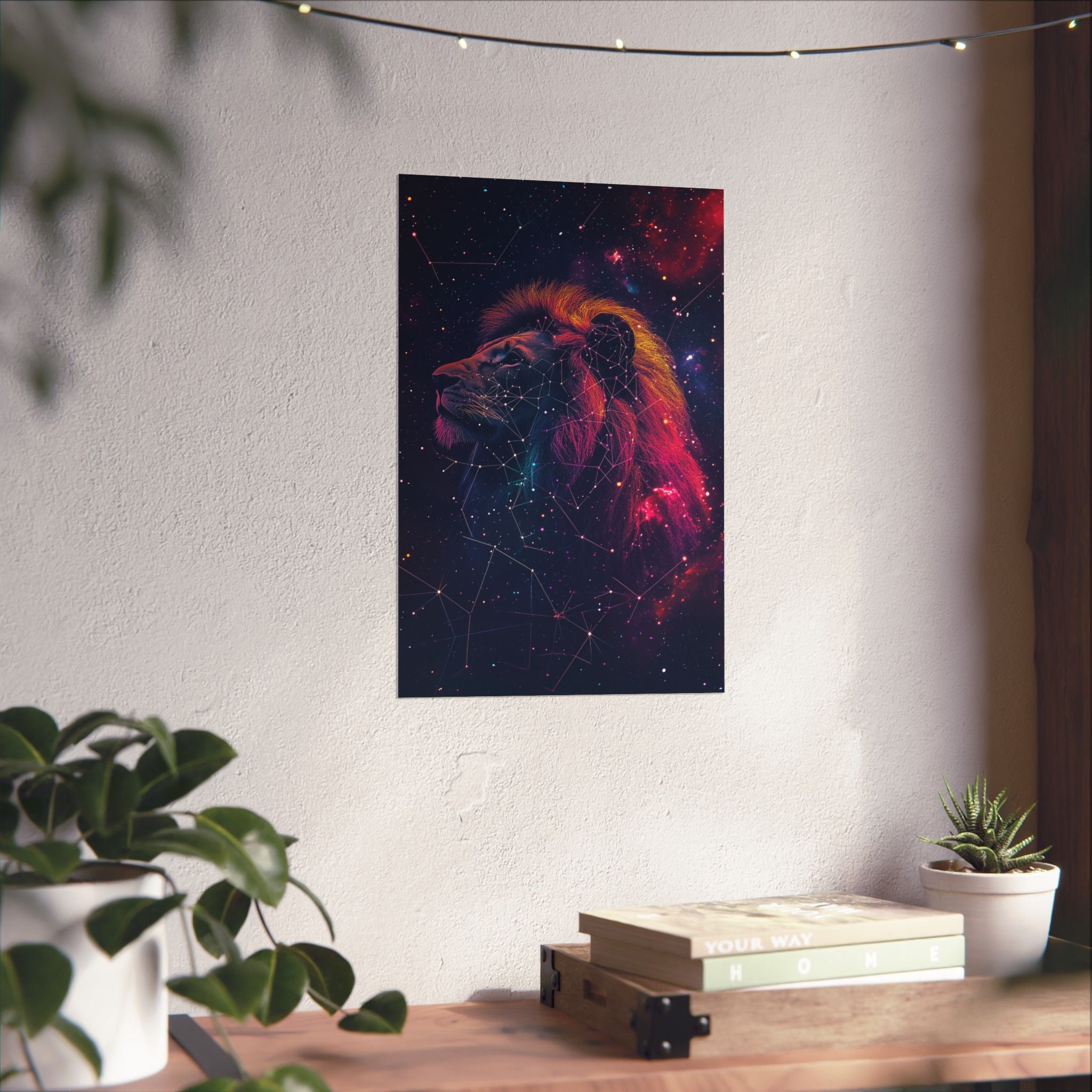 Constellation Lion Poster