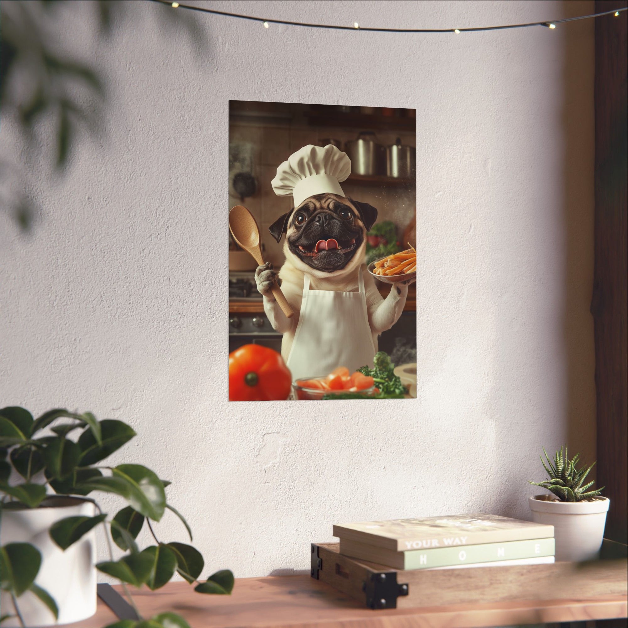 Chef Pug Poster