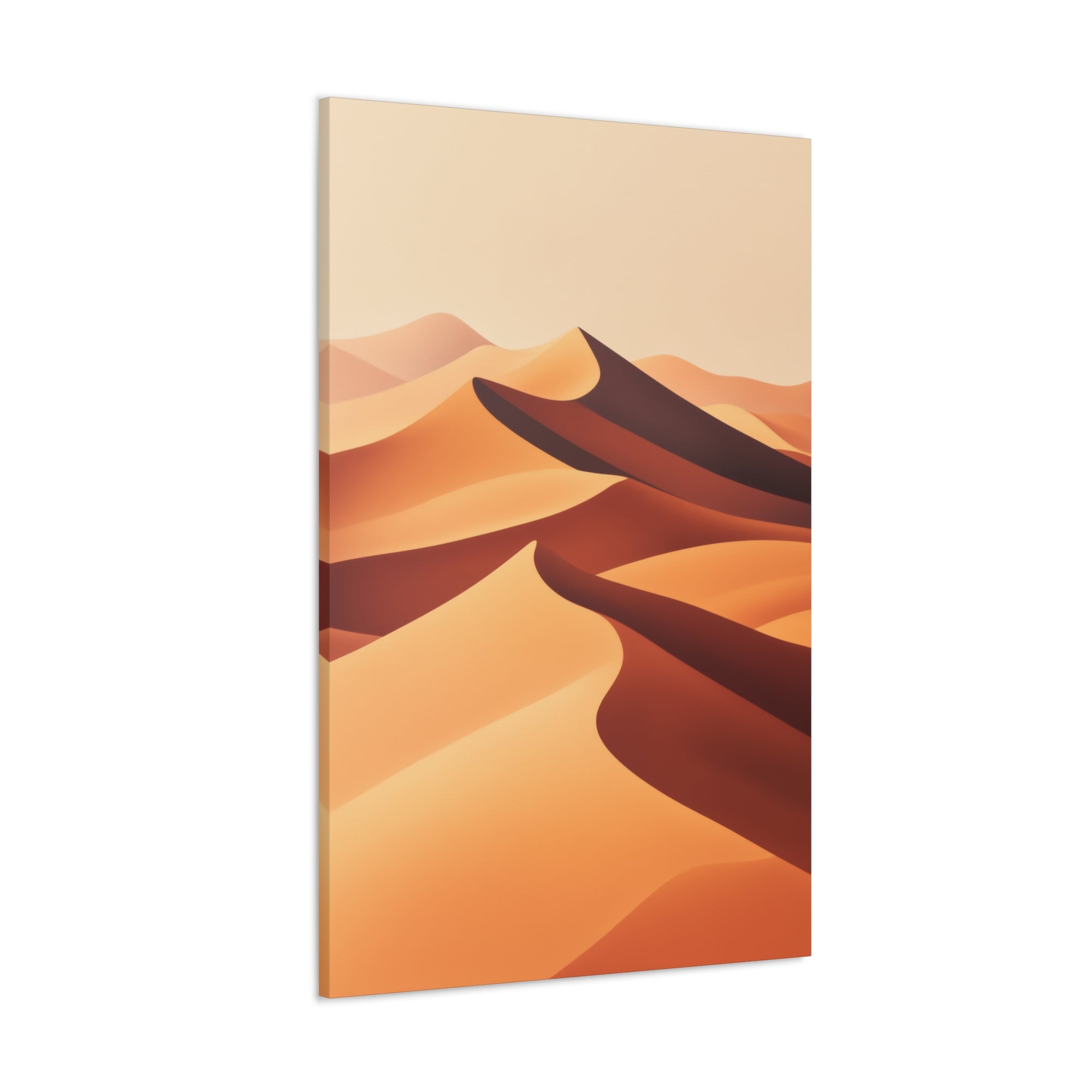 Minimalist Desert Dunes Canvas Wall Art - SynthFrame