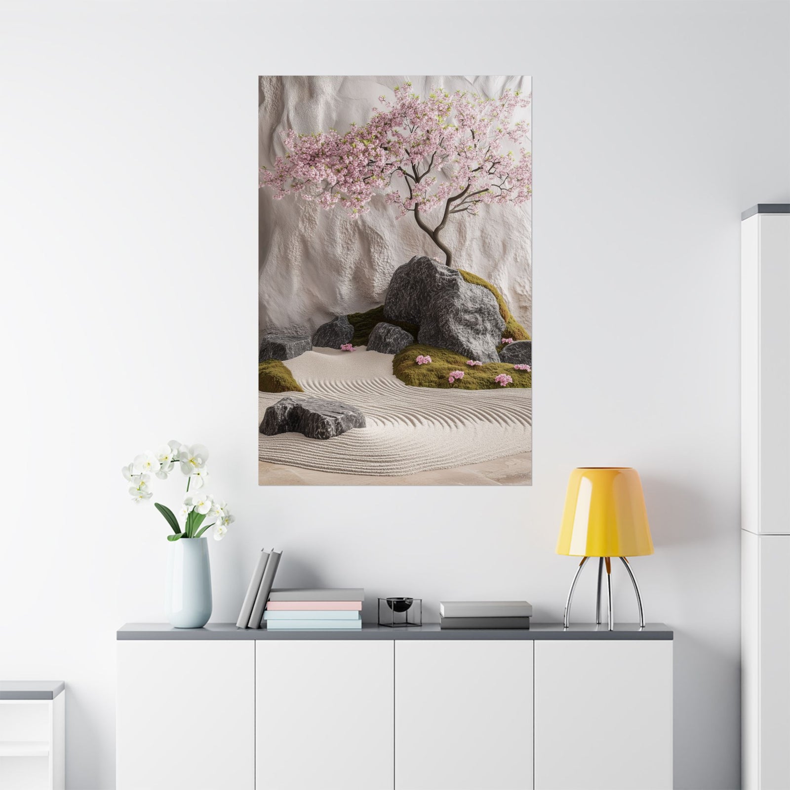 Zen Japanese Garden Poster Wall Art - SynthFrame