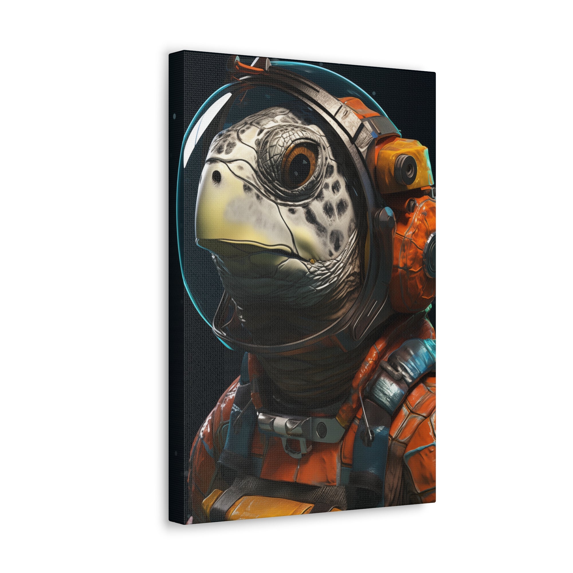 AstroTurtle 2 Canvas Wall Art - SynthFrame