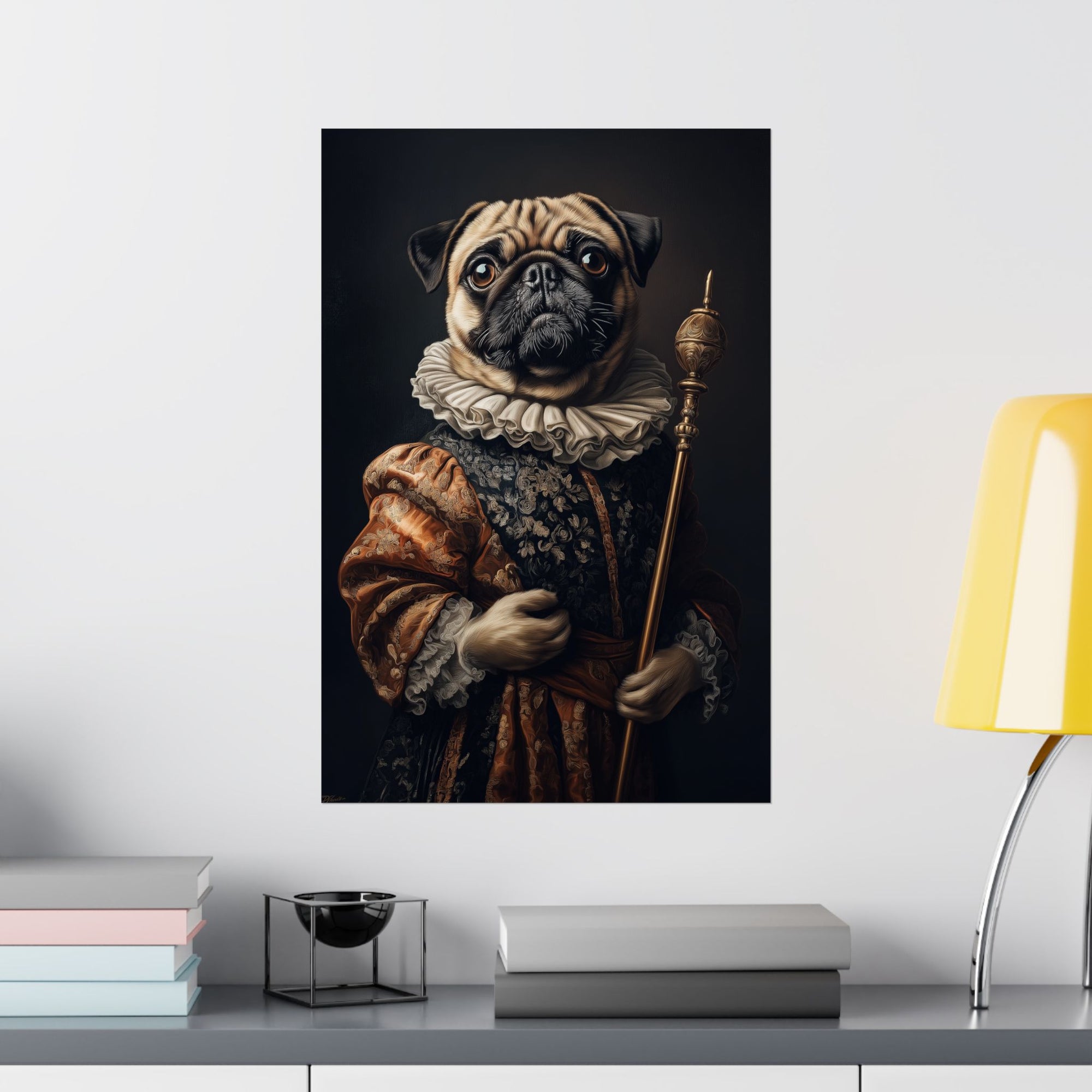 Renaissance Pug Poster