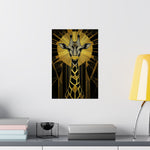 Gilded Giraffe Poster