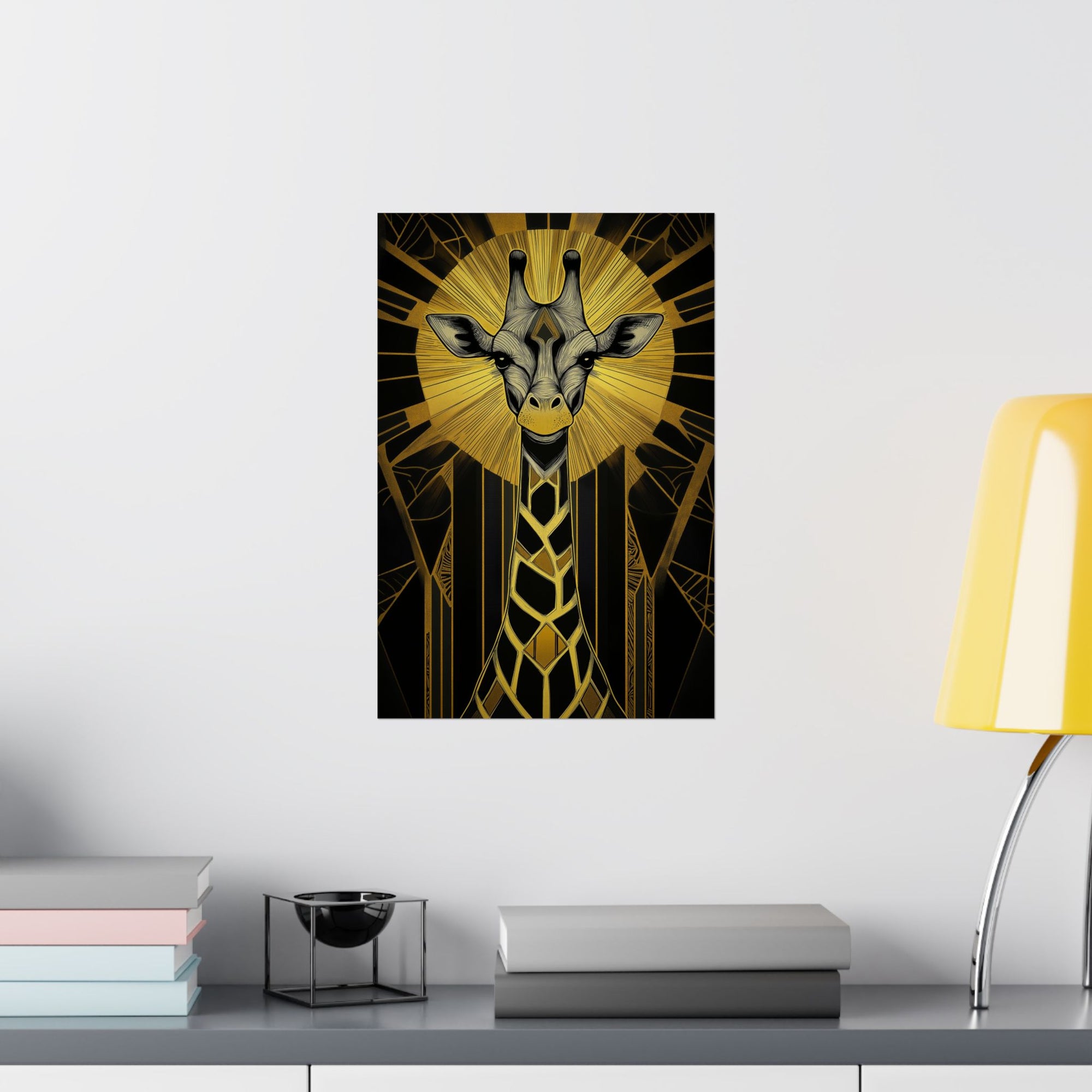 Gilded Giraffe Poster