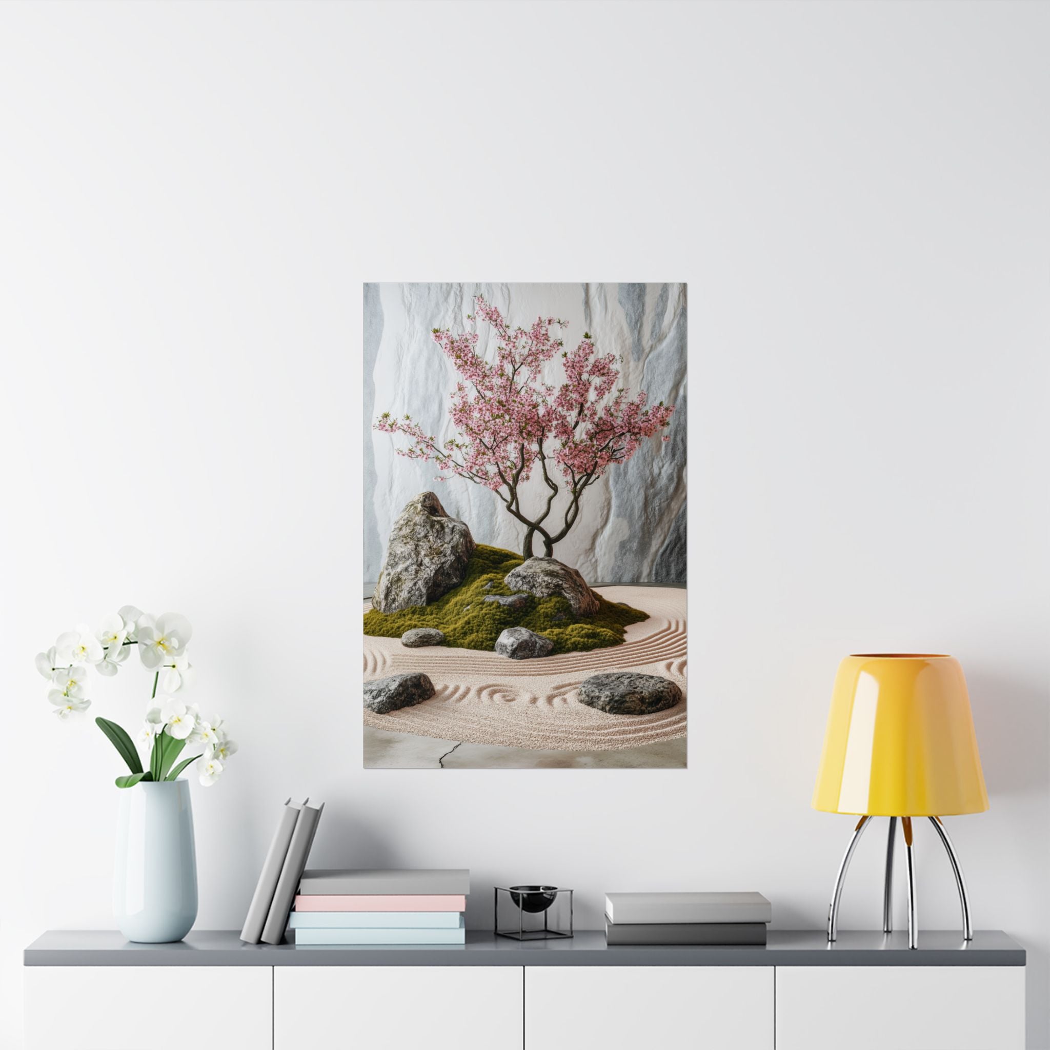 Zen Japanese Garden Poster Wall Art - SynthFrame